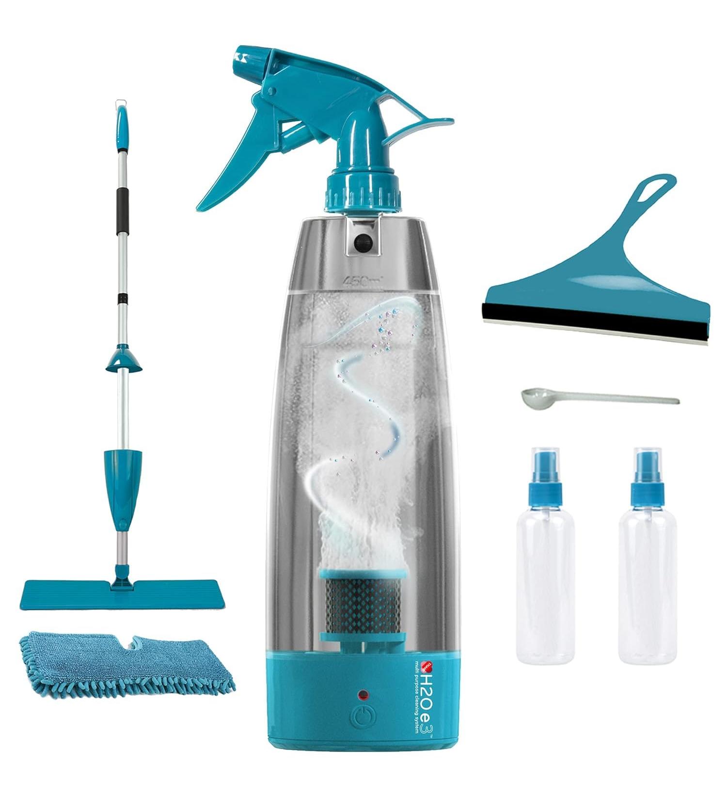 H2O e3 All Purpose Cleaner Cleaning System - Multipurpose Cleaner Disinfectant Sanitiser Deodoriser - Electrolysed Water Sodium Hypochlorite Hypochlorous Acid Generator - Buy Online on GoSupps.com