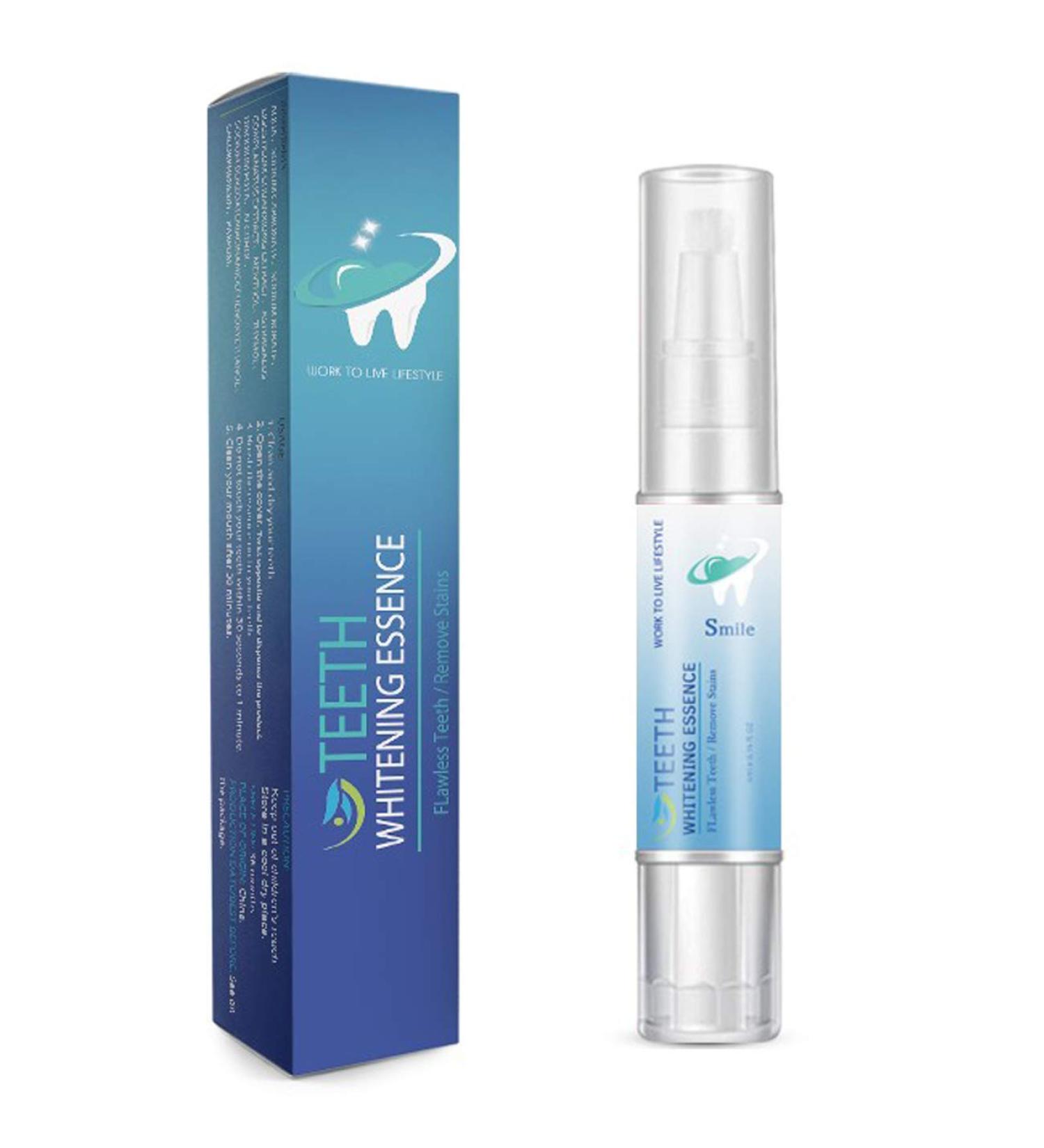 Organic Teeth Whitening Gel Pen - Easy to Use, Travel-Friendly, No Sensitivity - 30+ Uses for a Beautiful White Smile - Buy Online on GoSupps.com