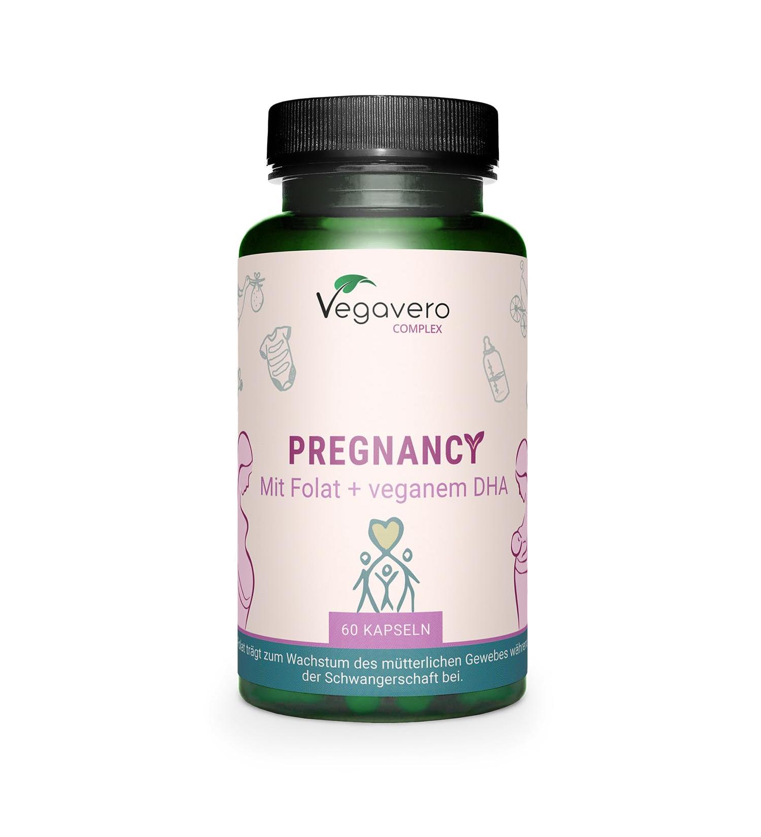 Pregnancy and Breastfeeding Complex (PostPartum) | Folic Acid B12 Omega 3 Vitamins | FREE OF ADDITIVES and VEGAN | Multivitamins and Minerals For Pregnant Women | Vegavero  - Buy Online on GoSupps.com