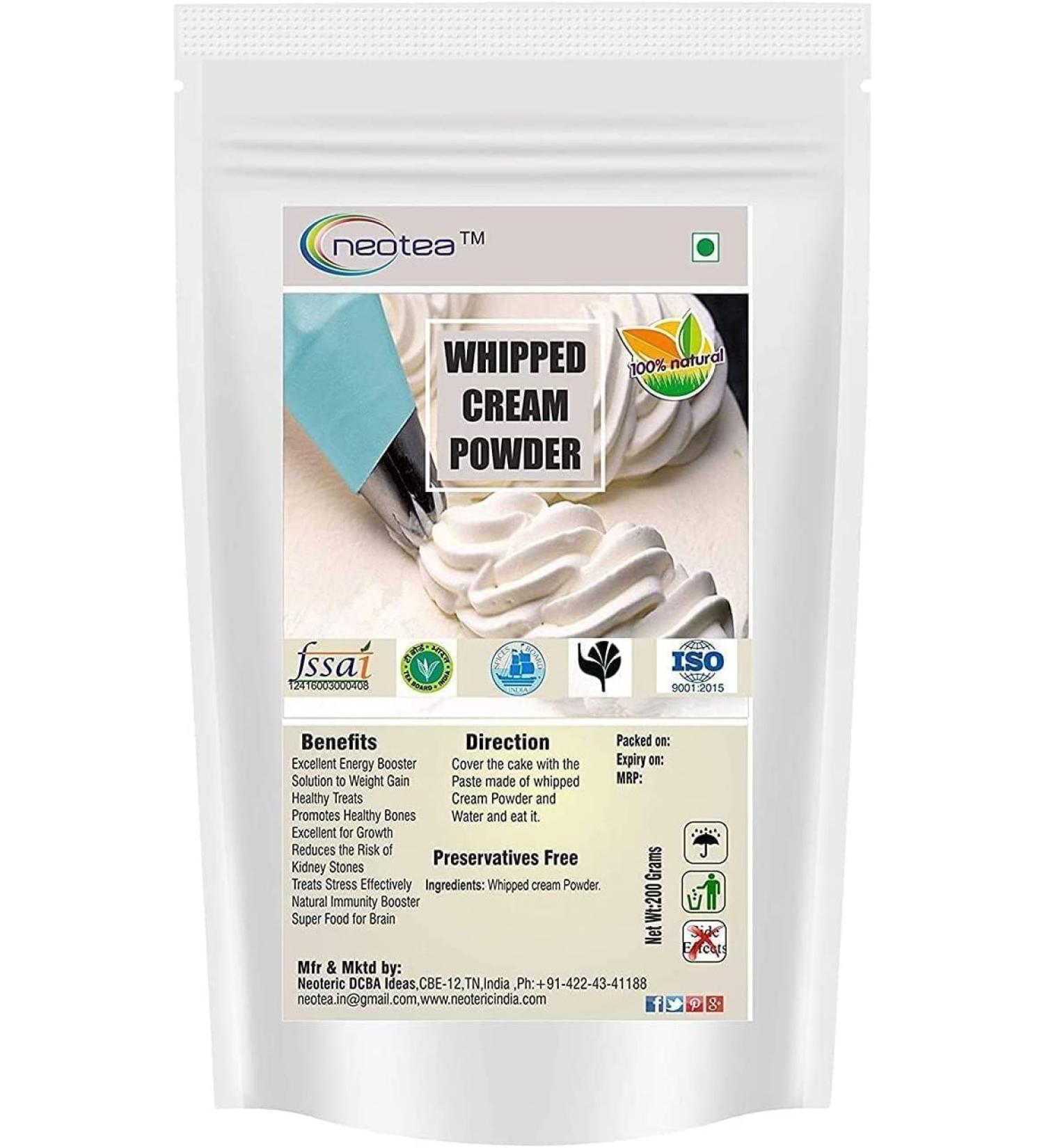 SENTA Whipped Cream Powder for Cake 200 g - Buy Online on GoSupps.com