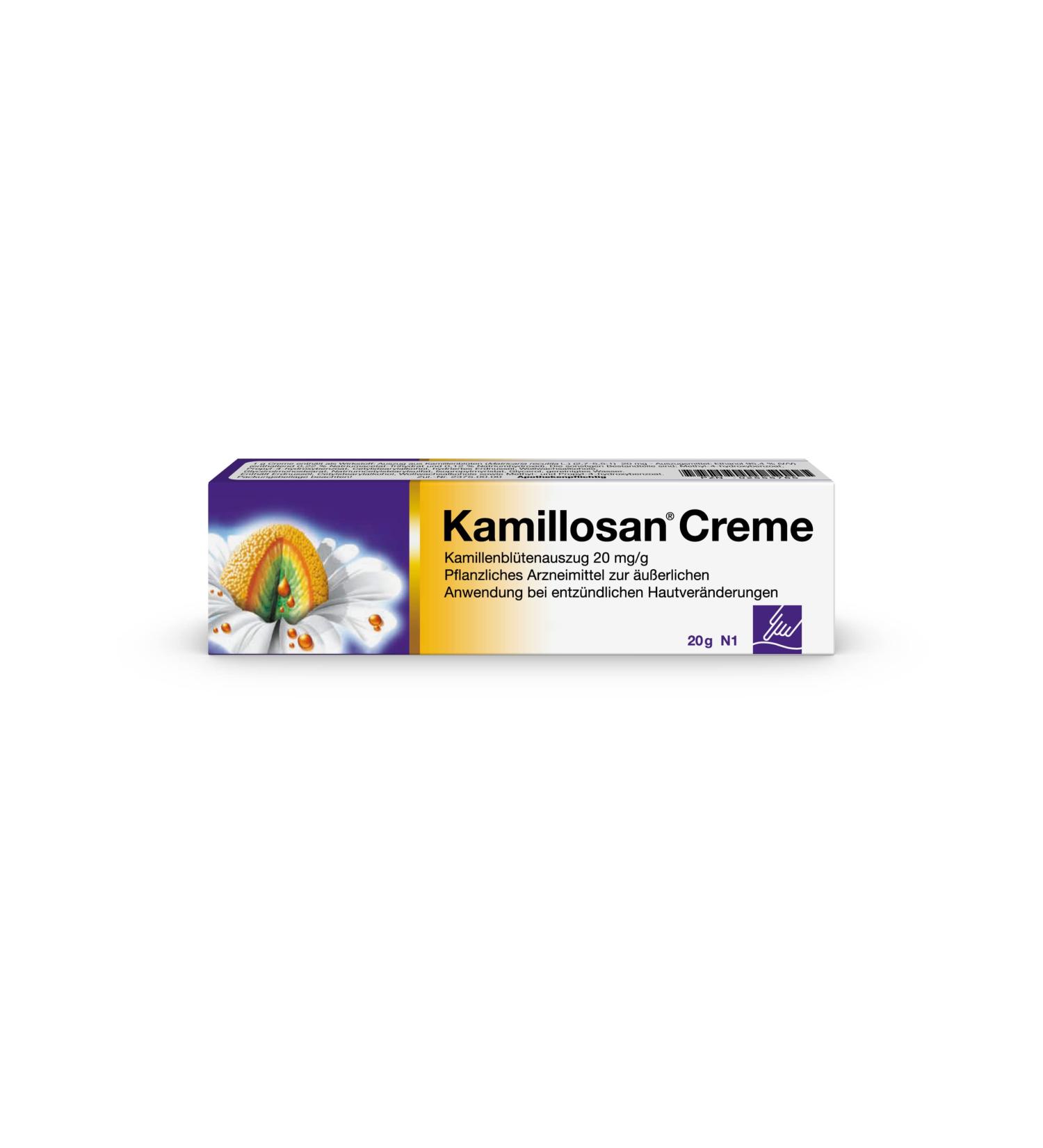 Kamillosan Cream - Anti-Inflammatory Healing Cream for Neurodermatitis & Eczema - 20g International Shipping - Buy Online on GoSupps.com