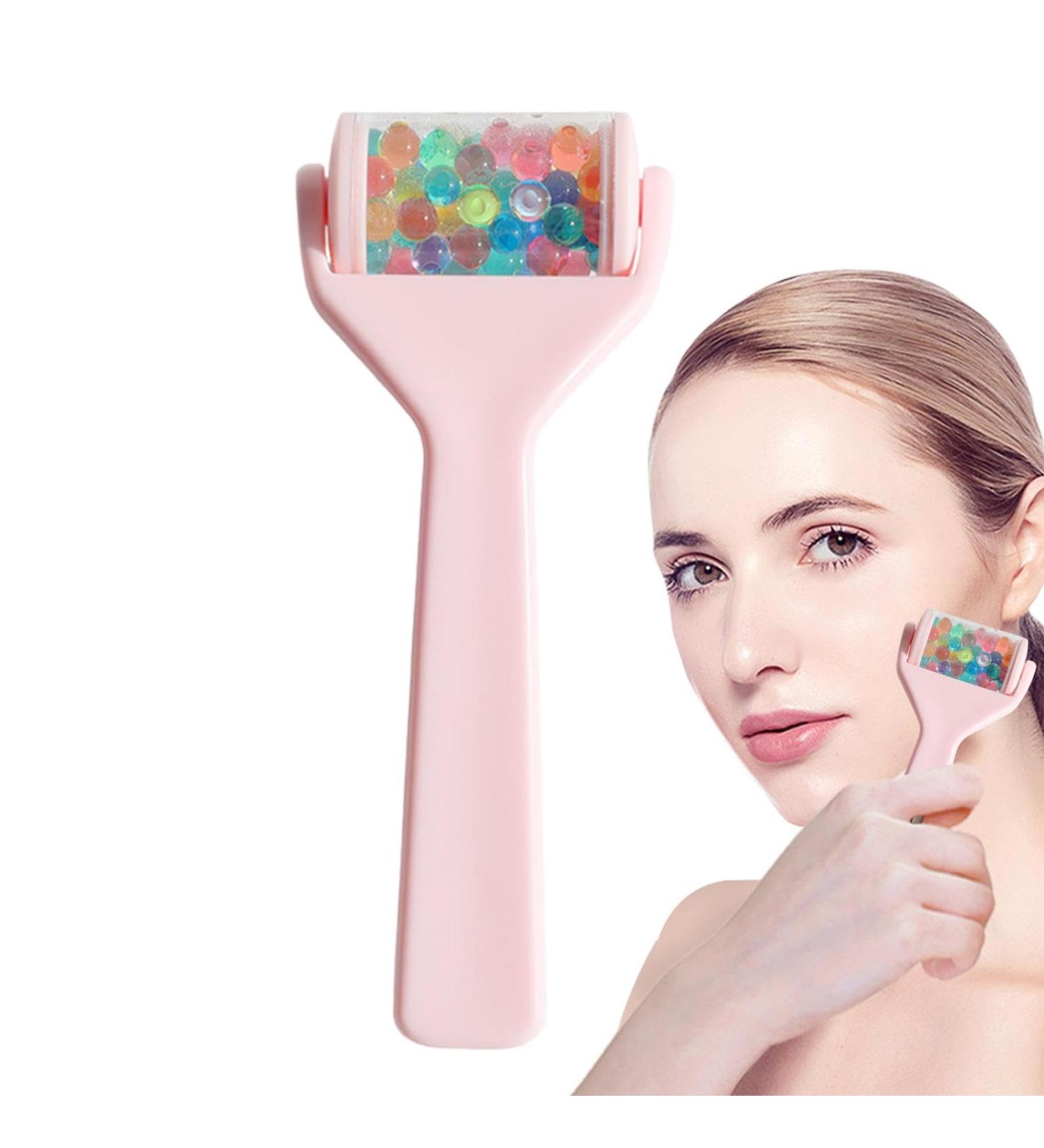 Besreey Ice Face Roller Ice Facial Roller for Eyes | Colorful Ice Facial Roller for Face Eyes Womens Face Massager Roller for Daily Face Skincare Pink - Buy Online on GoSupps.com