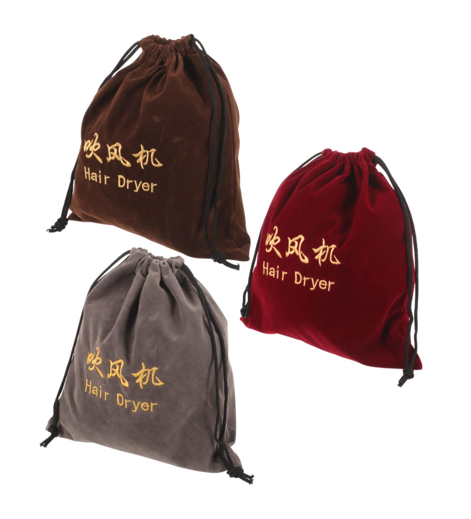 VINTORKY 3 Pcs Hair Dryer Storage Bag Hair Dryer Travel Bag Drawstring Hair Dryer Bags Storage Bag for Hair Dryer Hair Dryer Organizers Bag Hair Dryer Fabric Bag Drawstring Bags - Buy Online on GoSupps.com