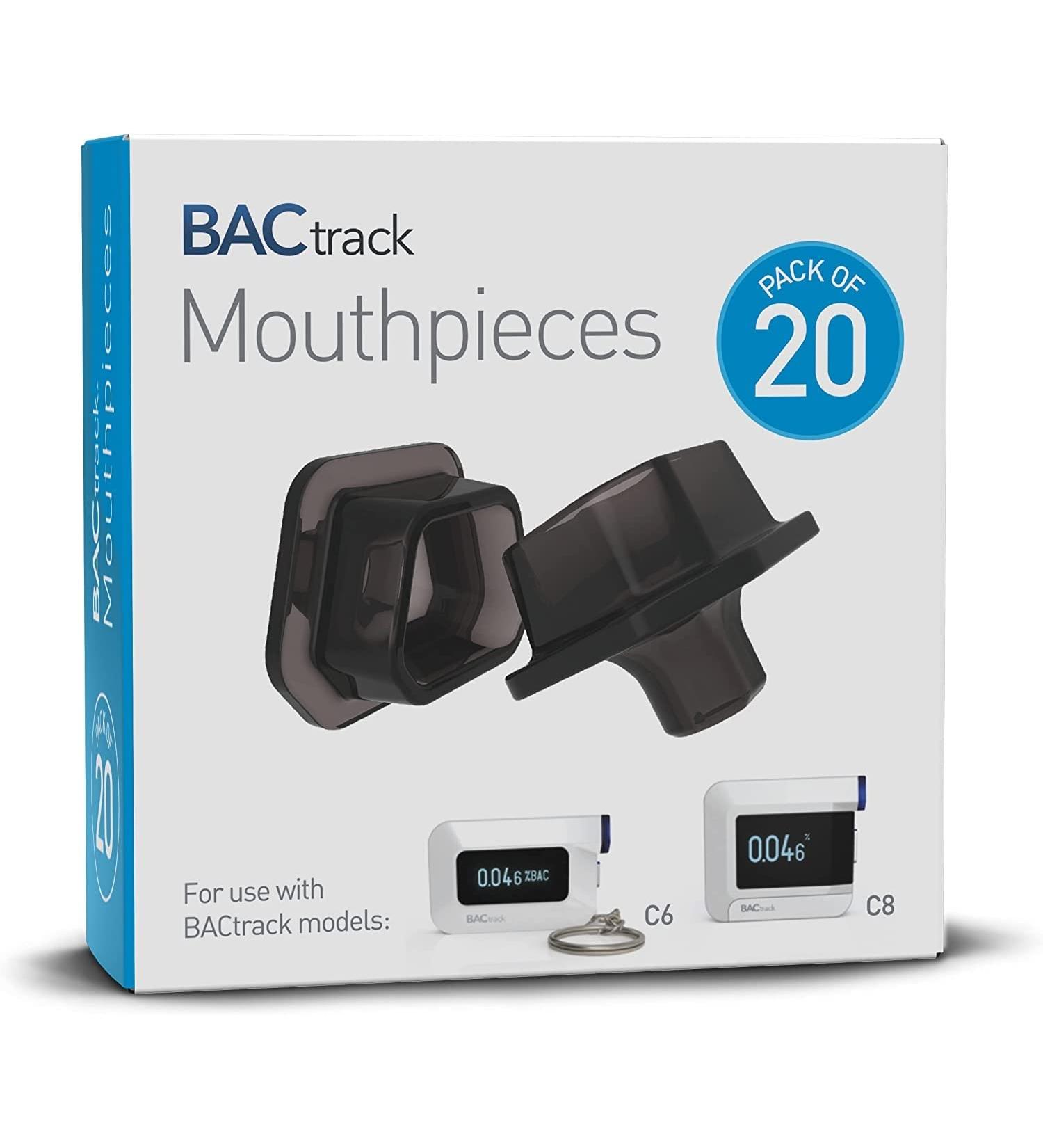 BACtrack C-Series Breathalyzer Mouthpieces (20 Count) | Compatible with BACtrack C6 and C8 Alcohol Testers | Pack of 1 | Not for BACtrack Mobile - Buy Online on GoSupps.com