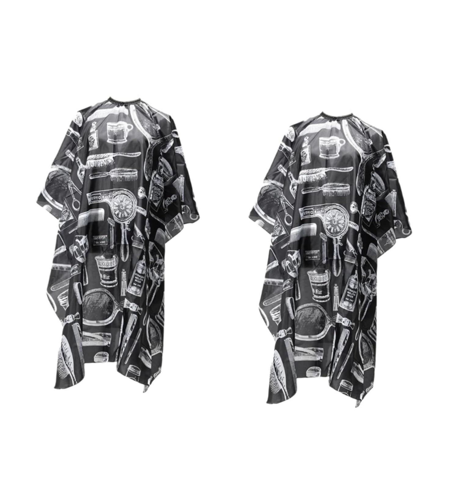 EXCEART 2pcs Professional Shampoo Barber Styling Cape Hairdressing Cloth Cape Apron Metal Button Major - Buy Online on GoSupps.com