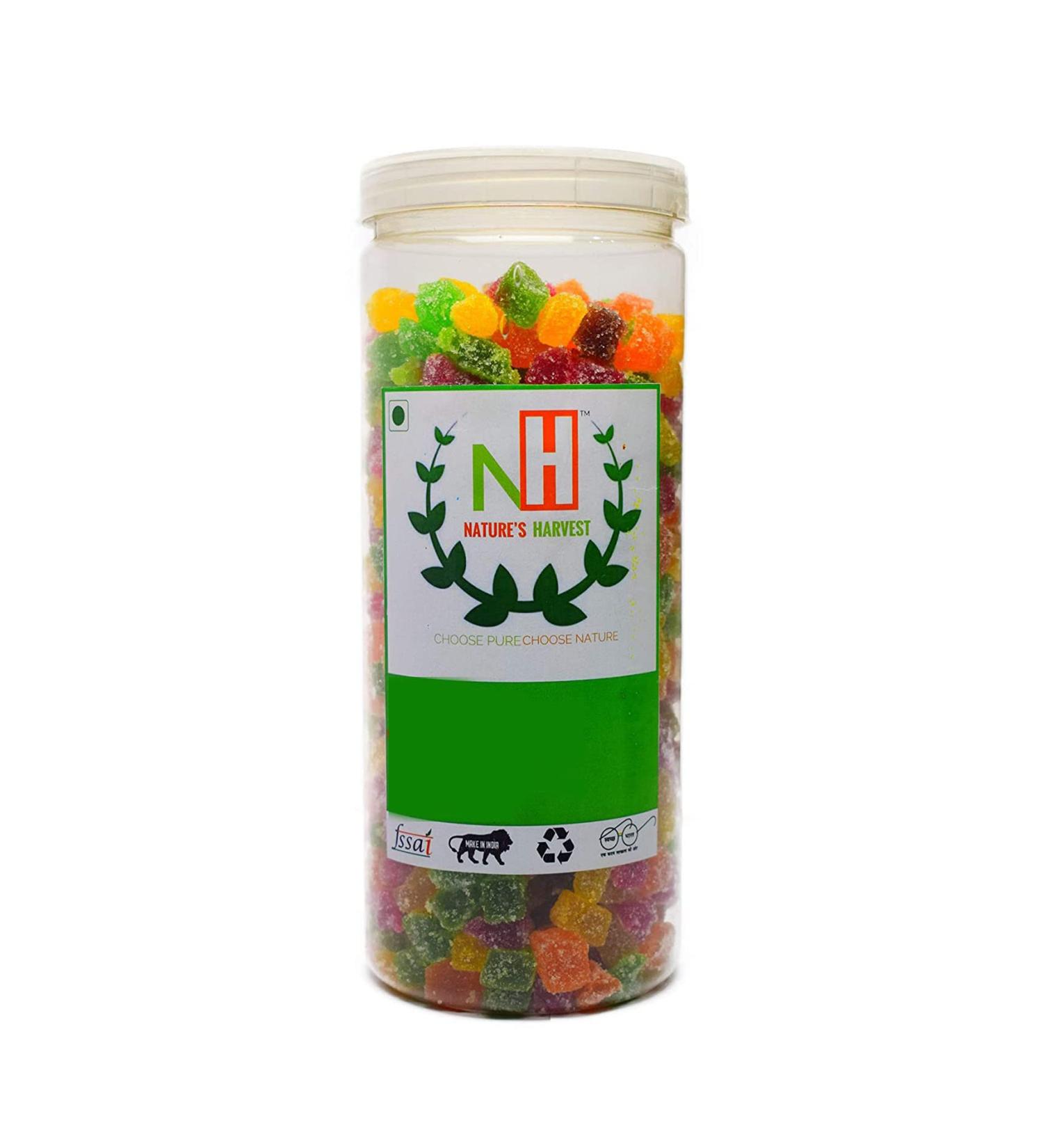 Nature's Harvest Jelly Bites - Sugar Coated Jelly Candy - (800g)_Packing May Vary - Buy Online on GoSupps.com