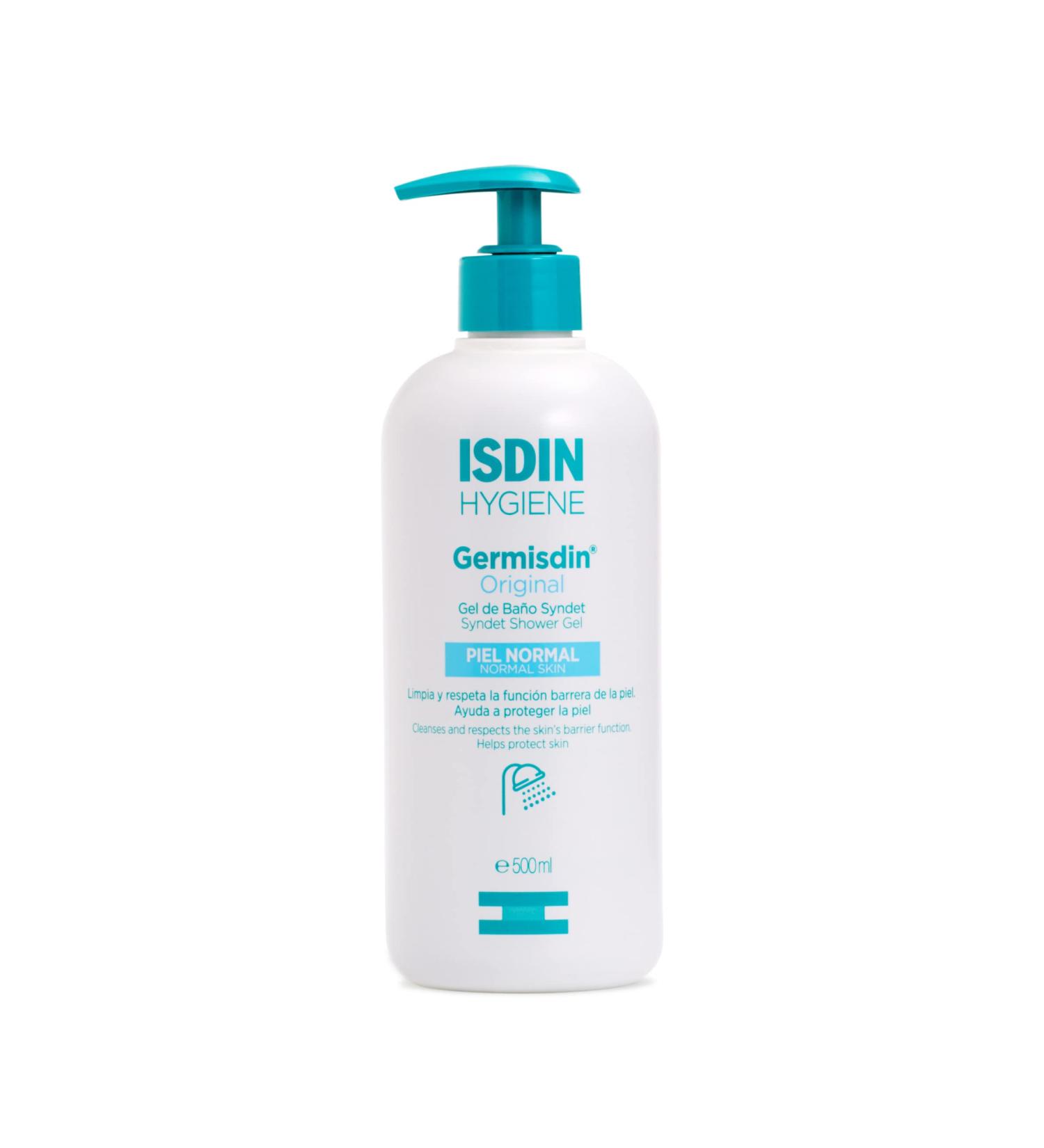 ISDIN Germisdin Soap Free Body Wash Daily Hand and Body Gel 17 Fl Oz Original