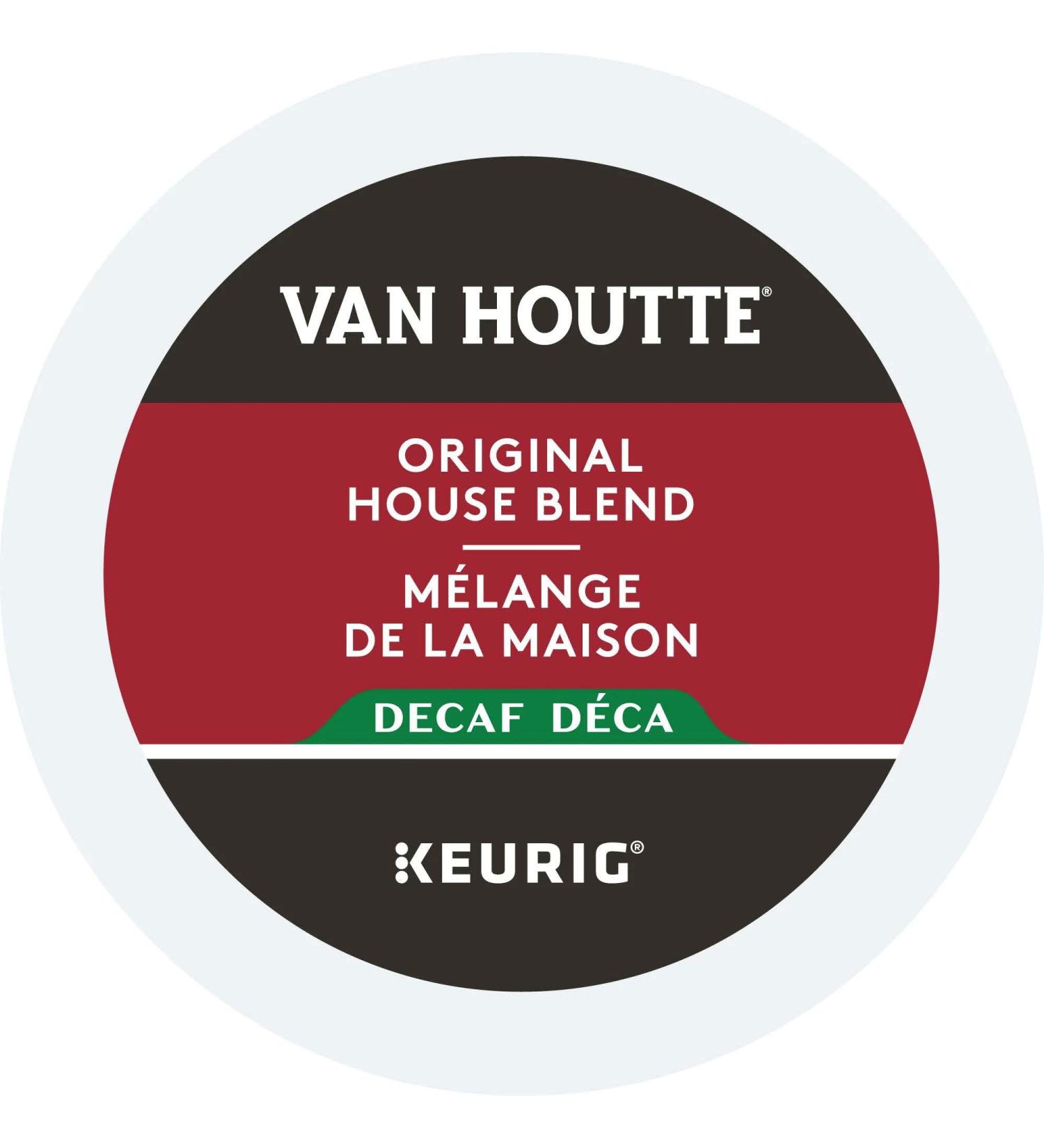 Van Houtte Original House Decaf Single Serve K-Cup pods for Keurig brewers 96 Count - Buy Online on GoSupps.com