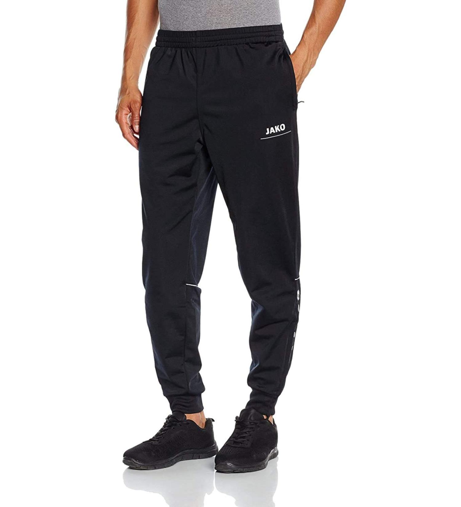 Jako Men's Striker L Black Polyester Pants - Durable Athletic Wear for Soccer & Sports | International Shipping Available - Buy Online on GoSupps.com