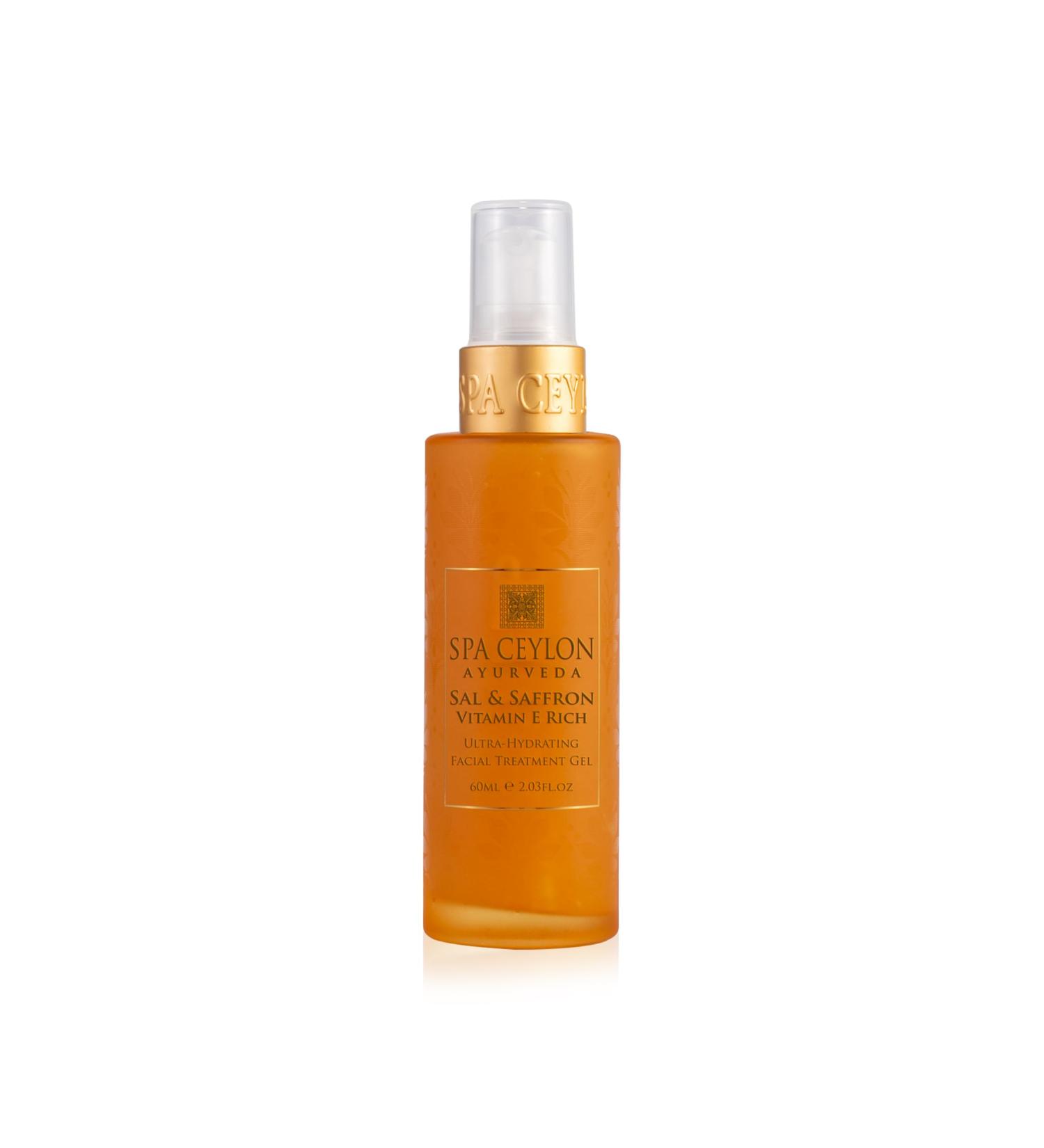 SPA CEYLON Sal and Saffron Vitamin E Ultra Hydrating Facial Treatment Gel | Brightening Hydration Skincare for Skin Repair | International Shipping Available - Buy Online on GoSupps.com