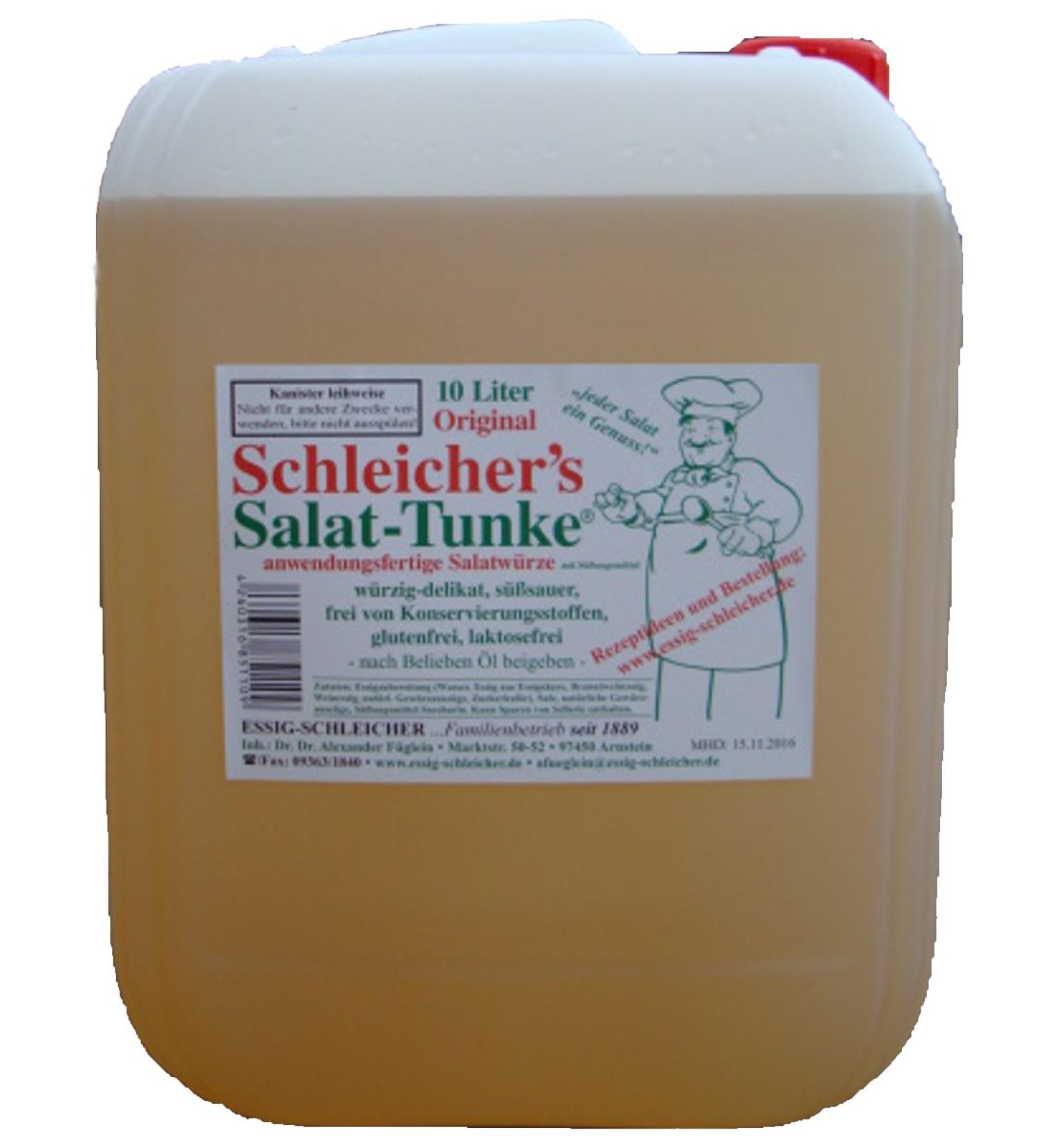 Original Schleicher's salad dressing 10 liters