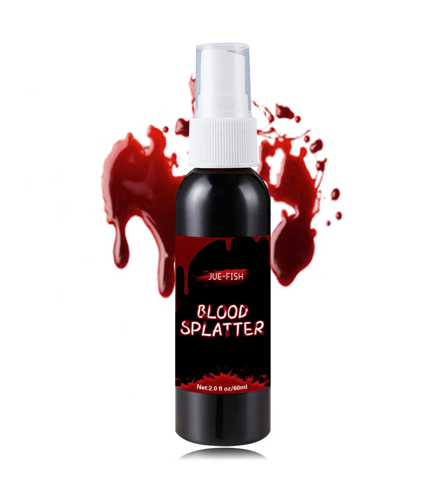 Fake Blood Makeup Washable Fake Blood Spray Realistic Effects Fake Blood For Clothes Halloween Makeup Kit Vampire Zombie SFX Makeup Cosplay Costume Accessories