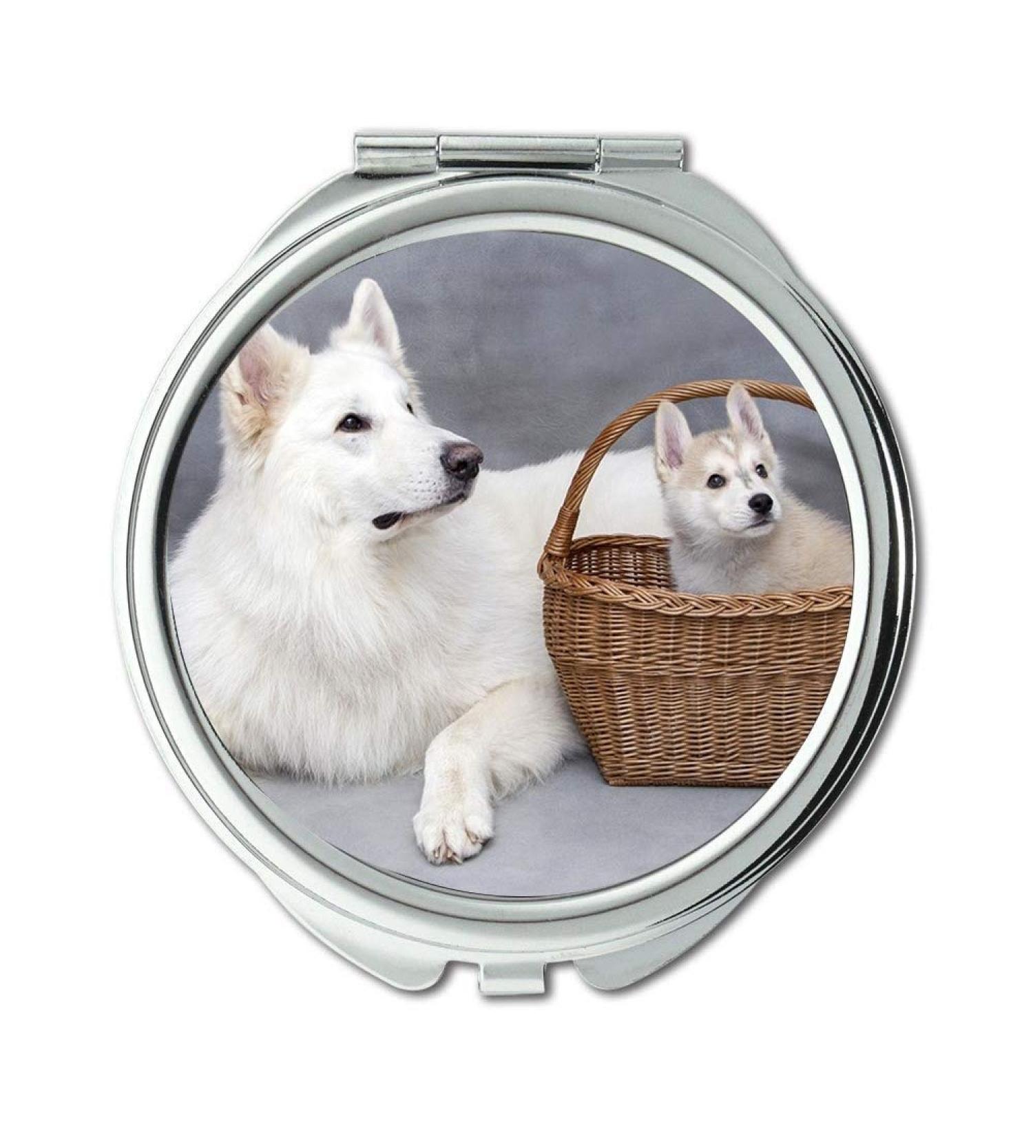 Mirror Travel Mirror Cute Sweet Dog Animals Puppy Doggy Pet Dogs02 Pocket Mirror portable mirror - Buy Online on GoSupps.com