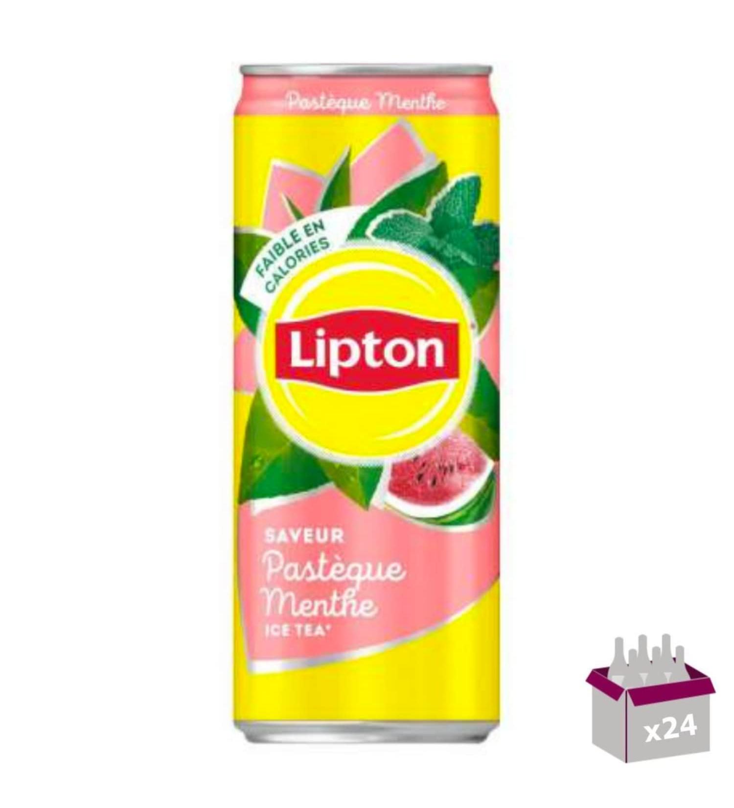 Lipton Ice Tea Watermelon Mint Slim - 24 x 33 cl
