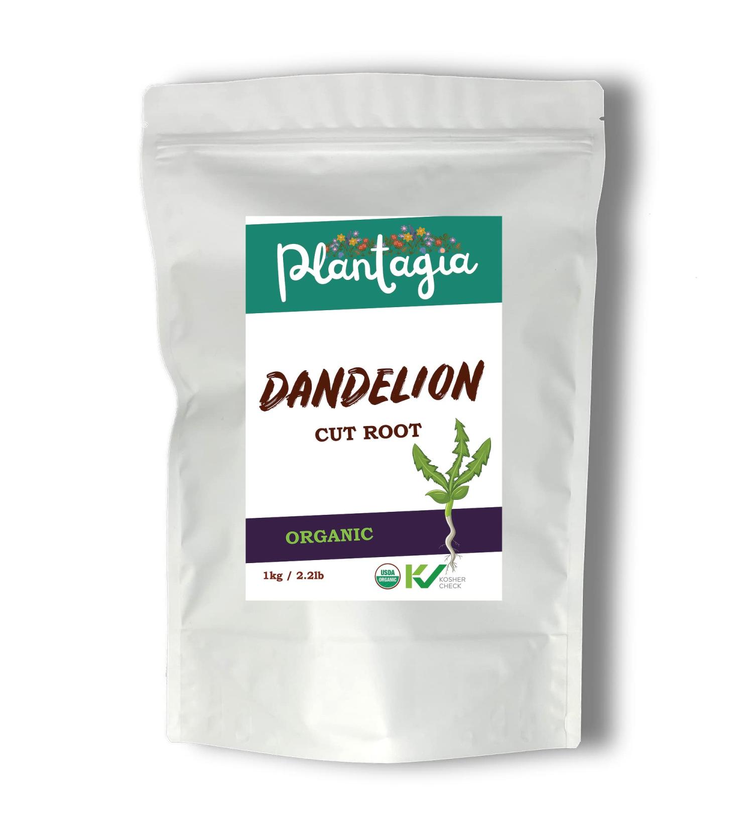 Plantagia Dandelion Root Cut Organic - 1kg / 2.2 Pounds 500+ Servings - Buy Online on GoSupps.com