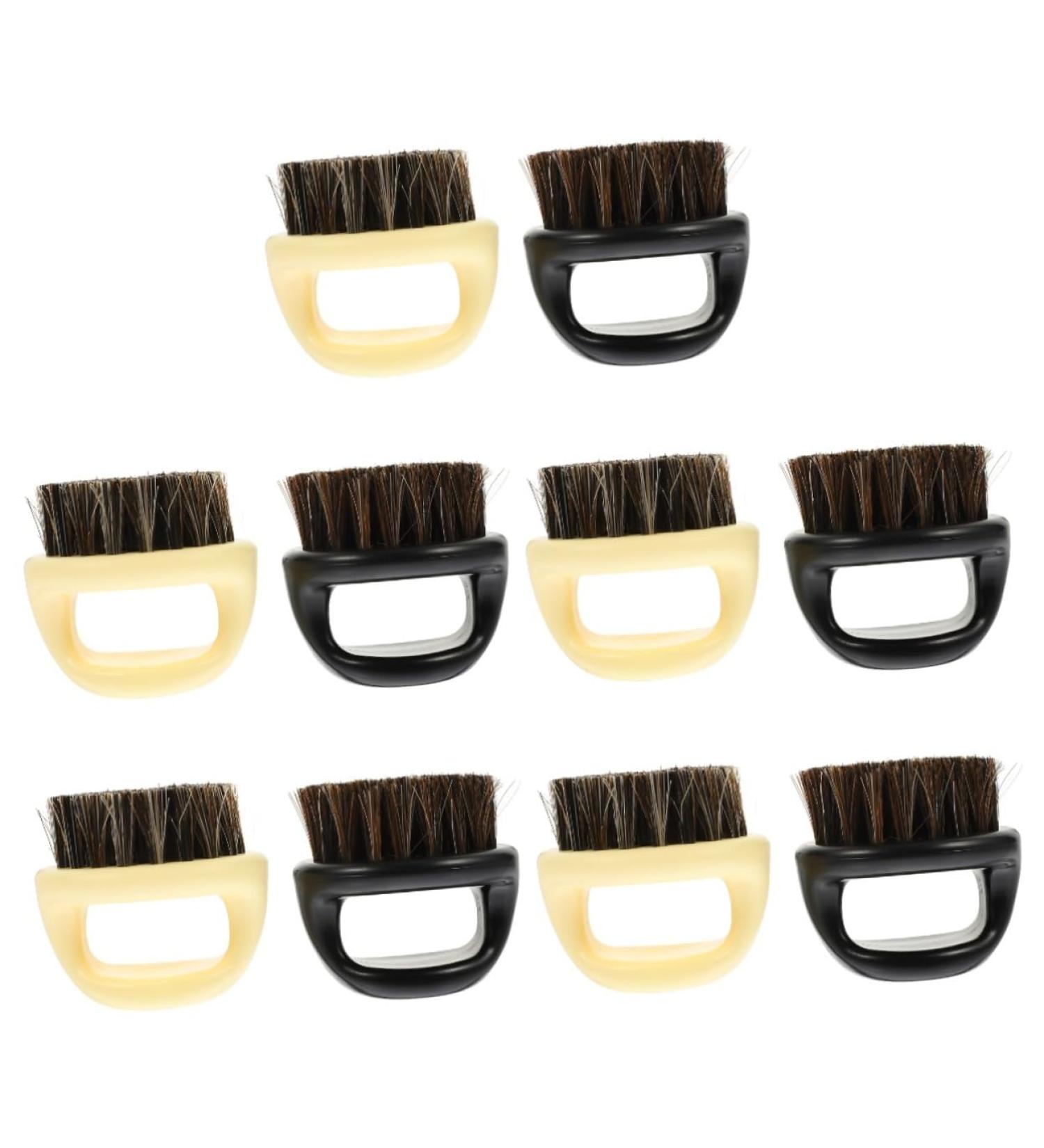 Beavorty Men's Beard Styling Brush Set - 10 Pieces Pocket Hair & Cleaning Brushes for Perfect Beard Care - Black & Beige - Buy Online on GoSupps.com