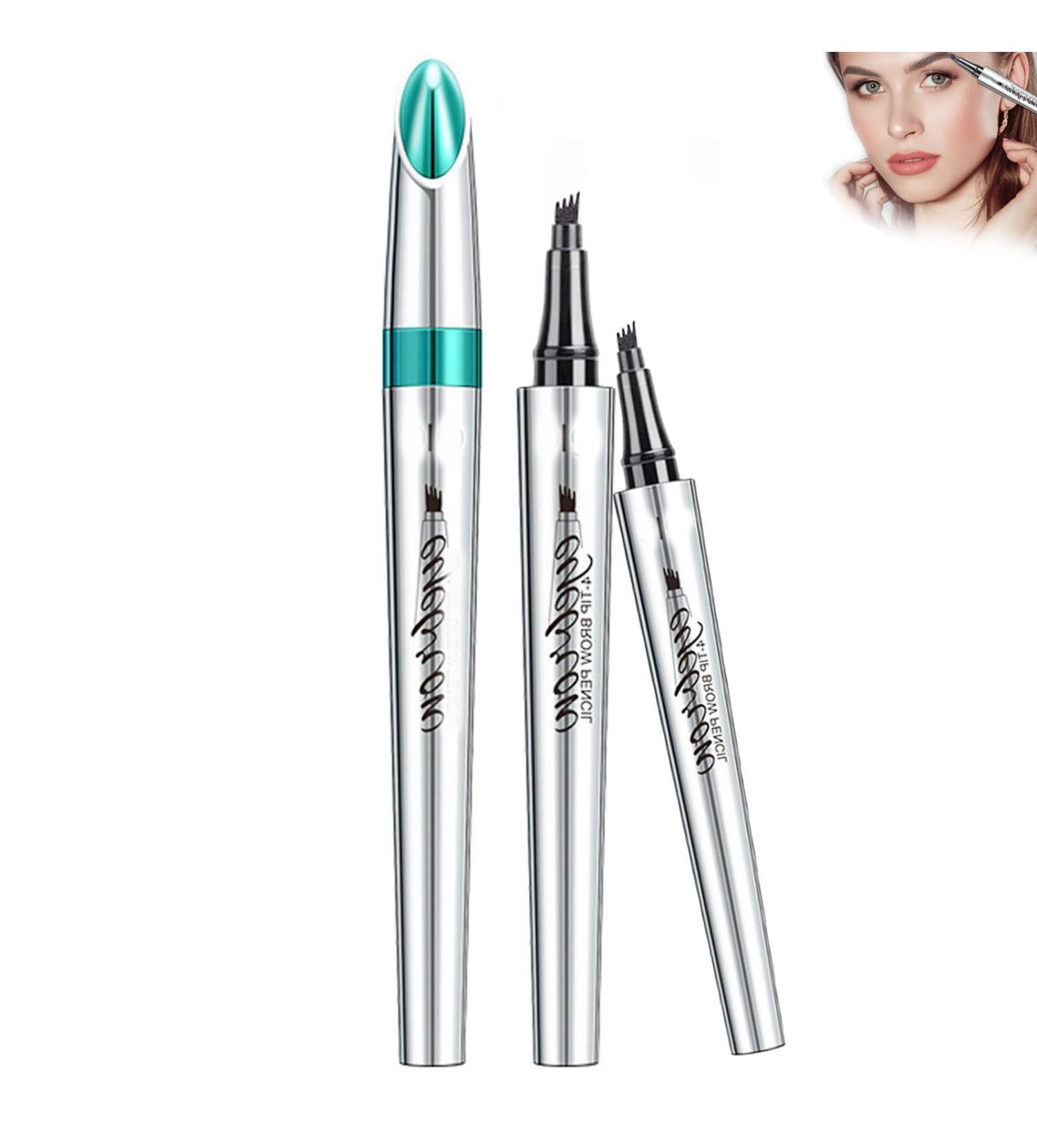 Blapee Eyebrow Pencil Blapee Waterproof Makeup Eyebrow Pen Blapee Eyebrow Microblading Pen Micro 4 Point Brow Pen (04#-2pcs) - Buy Online on GoSupps.com
