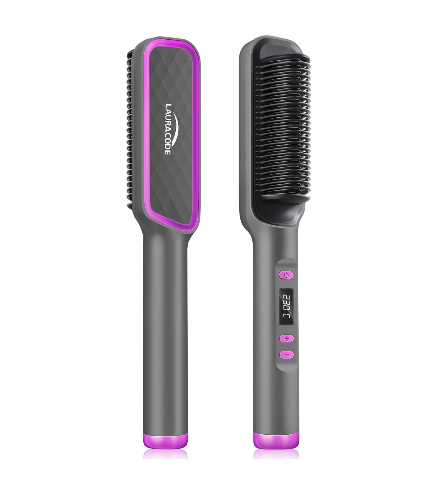 Buy Hair Straightener Brush - 30-Speed Negative Ion Styling Comb for Fast Home & Salon Use - Buy Online on GoSupps.com