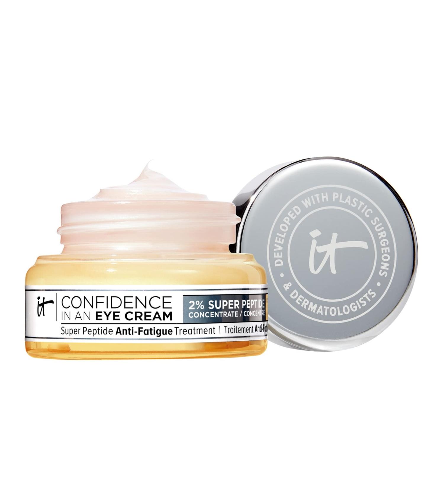 IT Cosmetics Confidence in an Eye Cream - Anti Aging Solution for Dark Circles & Crow's Feet - 48HR Hydration with Super Peptide Concentrate - Day & Night Formula (0.5 Fl. Oz) - Buy Online on GoSupps.com