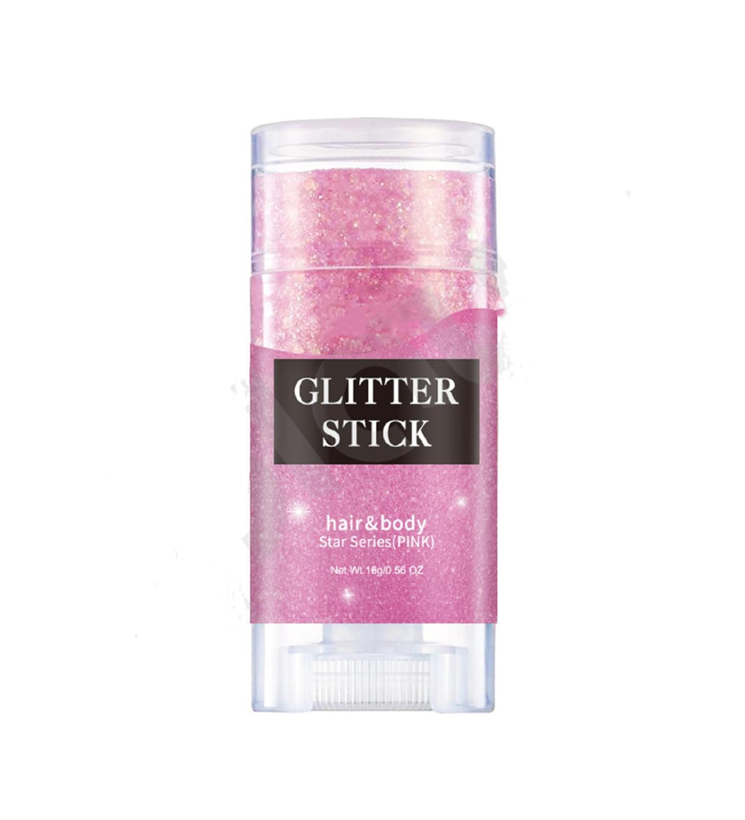 Buy Body Glitter Stick - 7 Colors Holographic Mermaid Sequins for Concerts & Festivals | Chunky Face Glitter Makeup - Ideal for Face Body Hair Eyes & Lips (02 Pink - Buy Online on GoSupps.com