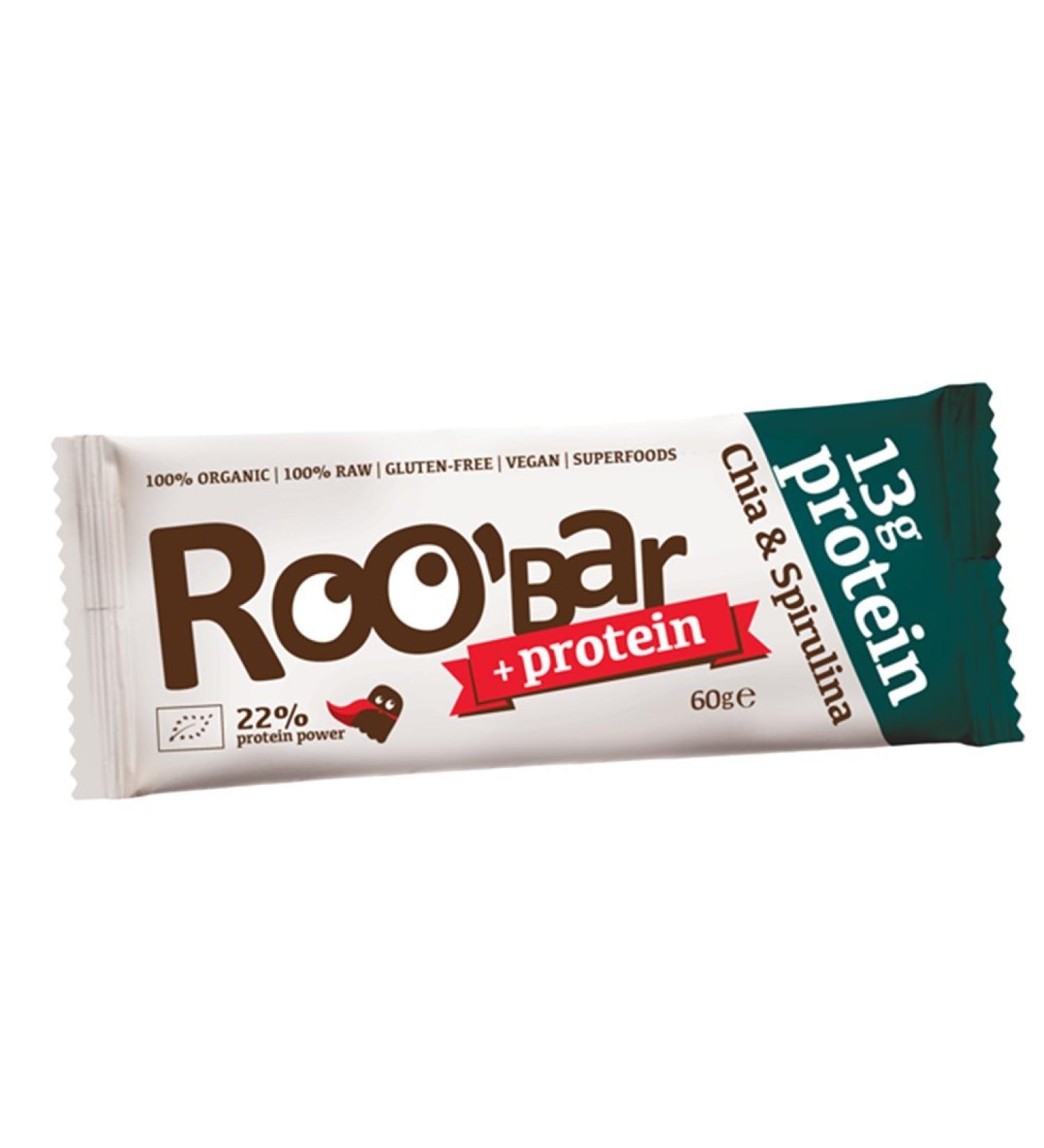 Protein Bar roobar (Organic & Vegan Chia) Chocolate Chocolate A l'unit