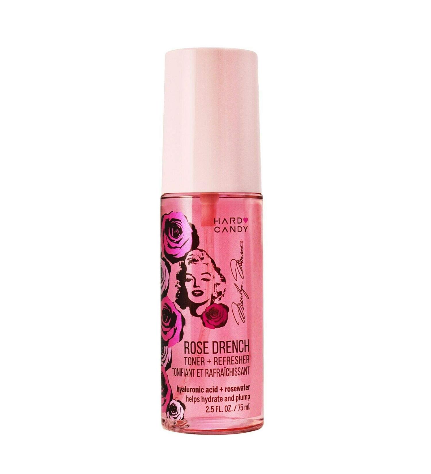Hard Candy Marilyn Monroe Rose Drench Toner + Refresher Hyaluronic Acid & Rosewater 2.5 fl oz