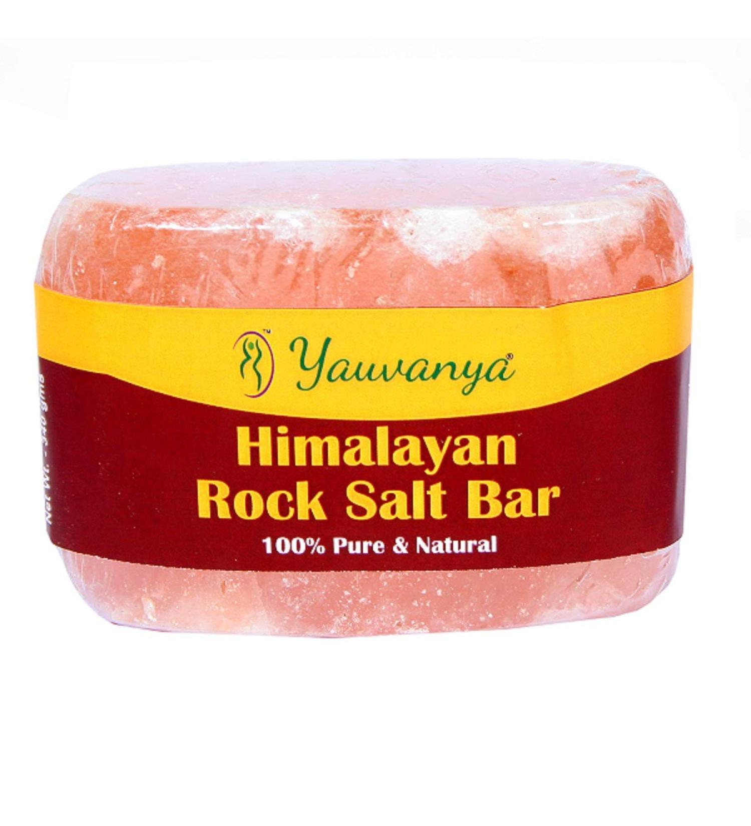 Yauvanya Himalaya Stone Salt Bar - Premium Natural Himalayan Salt for Health & Wellness - Buy Online on GoSupps.com