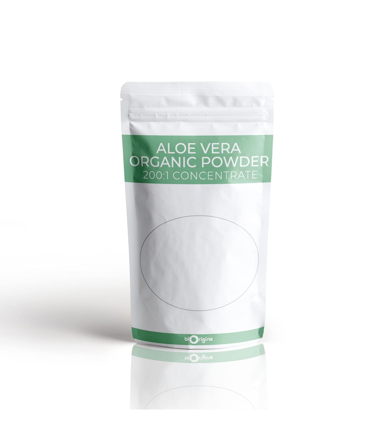 Organic Aloe Vera Powder 200:1 Concentration - 50g | Pure and Natural - Buy Online on GoSupps.com