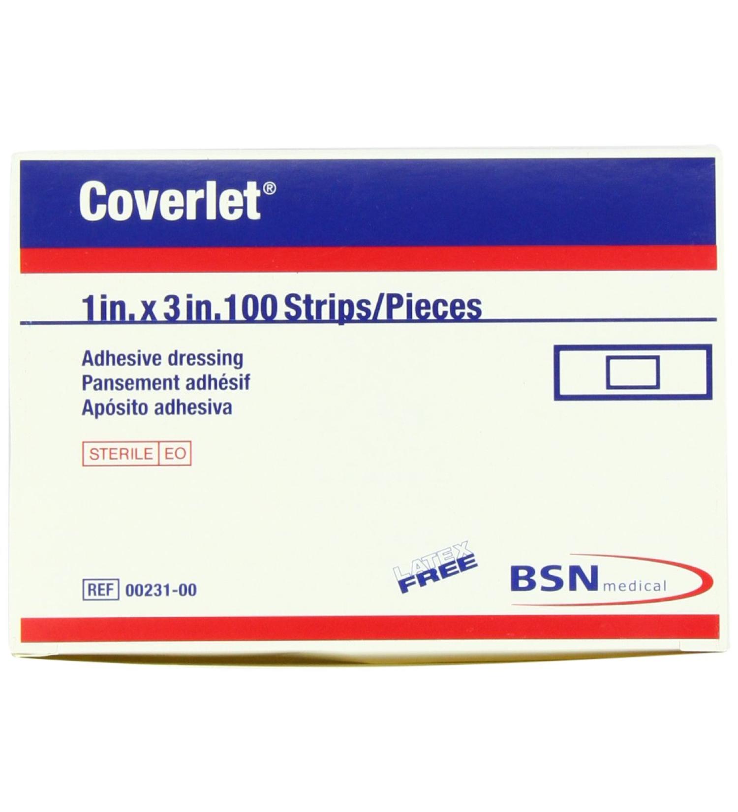 Coverlet Strip Dressings 1x3 - 100 per Box, Pack of 1 - 100 Count - Buy Online on GoSupps.com