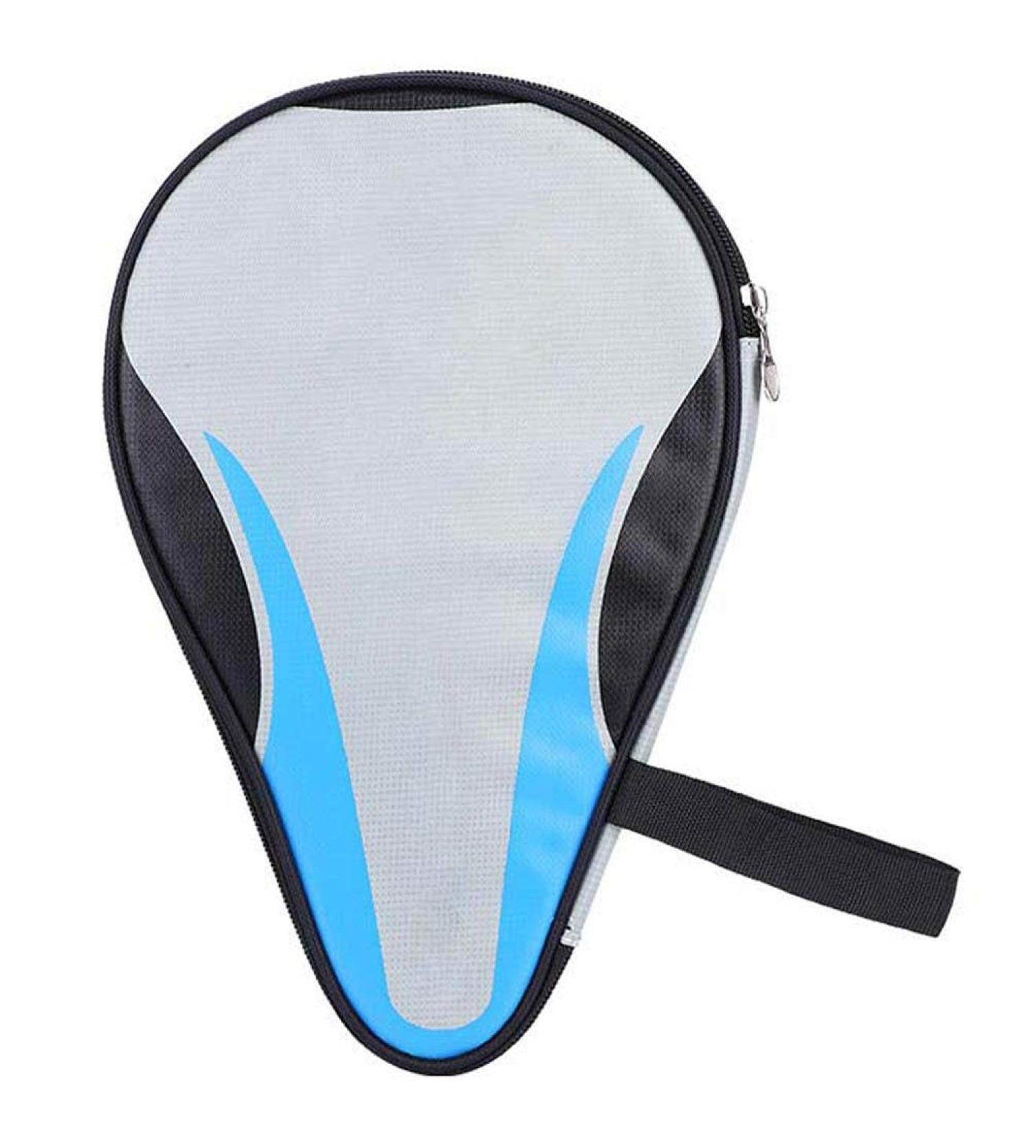Alomejor Blue Ping Pong Paddle Case | Waterproof Oxford Table Tennis Bat Bag for Full Protection - Buy Online on GoSupps.com