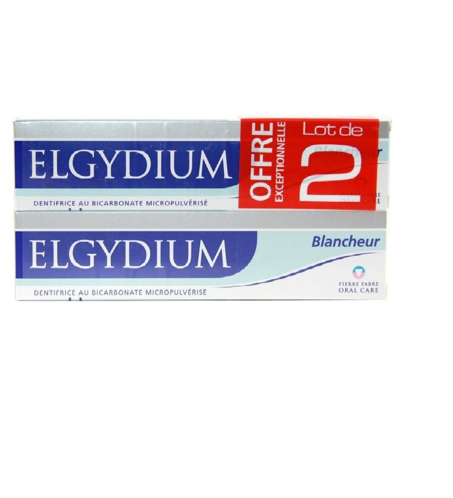Elgydium Whitening Toothpaste with Bicarbonate Lot De 2x75 Ml