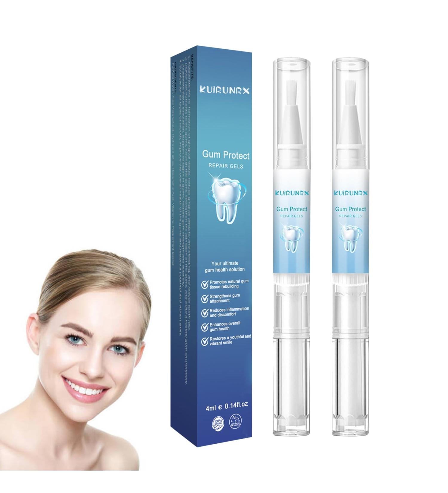 Buy Gums Therapy Gel & Teeth Whitening Pens - Deep Cleaning Stain Removal for Sensitive Teeth (2pcs) | Brighten Your Smile Today! - Buy Online on GoSupps.com