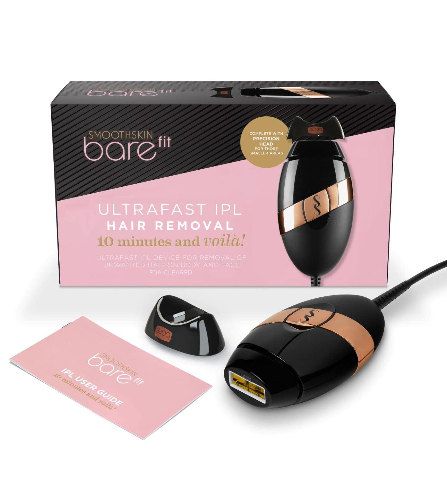 SmoothSkin Bare Fit IPL Hair Removal Device | Safe & Effective Black Hair Removal for All Skin Types - Buy Online on GoSupps.com