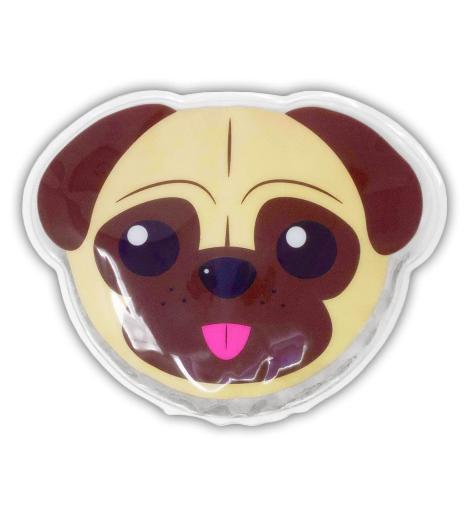 Dynamik Kids Hot Cold Reusable Gel Pack - Pug | Safe Versatile & Fun for Pain Relief - International Shipping Available - Buy Online on GoSupps.com