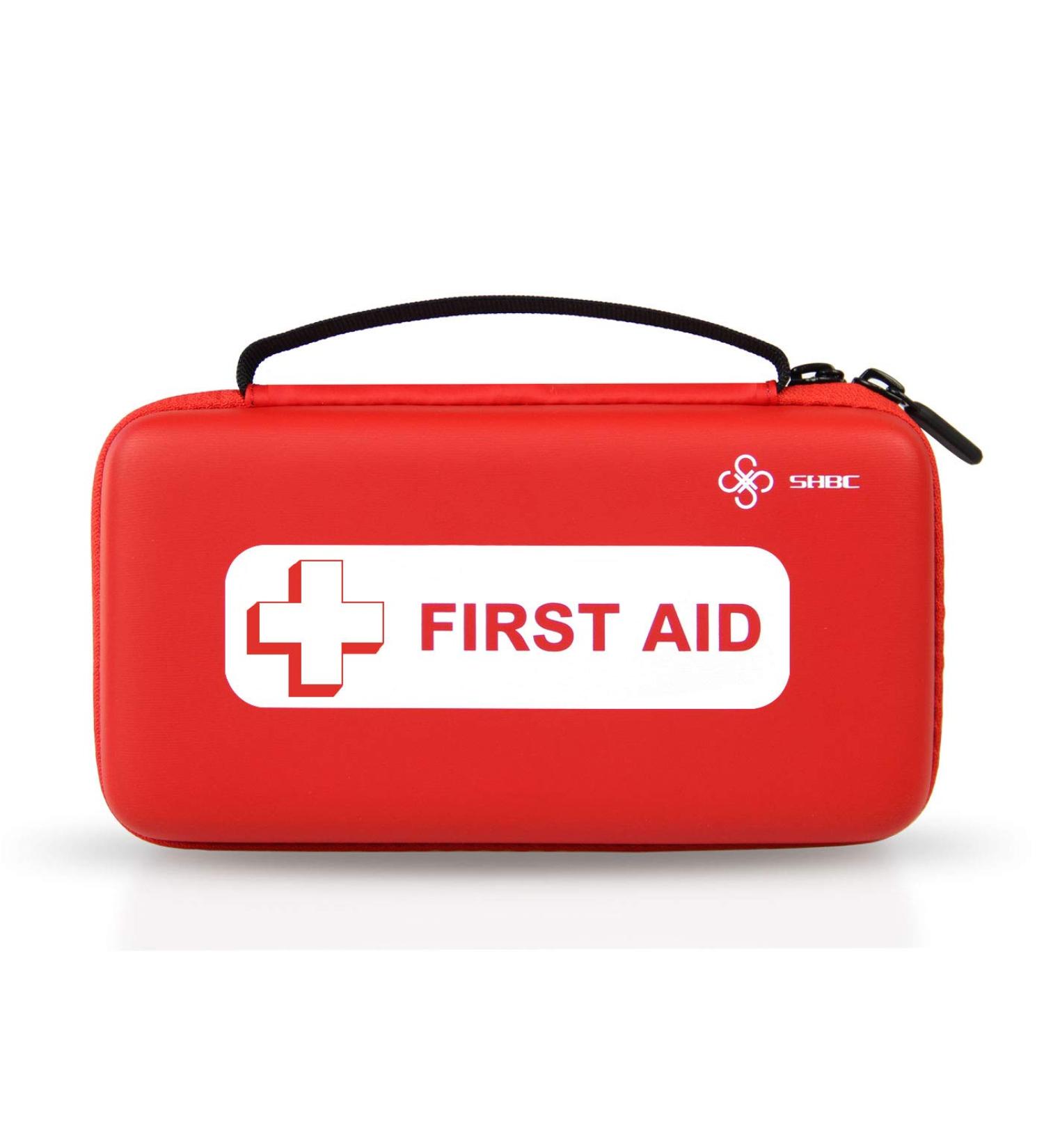SHBC Small Travel First Aid Kit (152 Pieces) - Compact Mini Waterproof Bag for Home, Travel, Office & Outdoor Emergencies - Buy Online on GoSupps.com