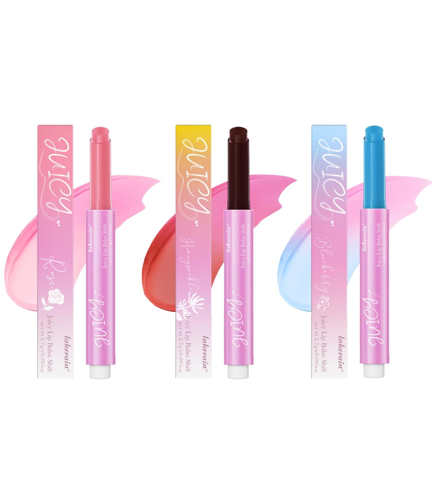 Juicy Lip Balm Shift - pH Color Changing Hydrating Lipstick & Gloss | Moisturizing Nourishing Care | Non-Sticky Tinted Lip Balm (SET A) - Shop Internationally - Buy Online on GoSupps.com