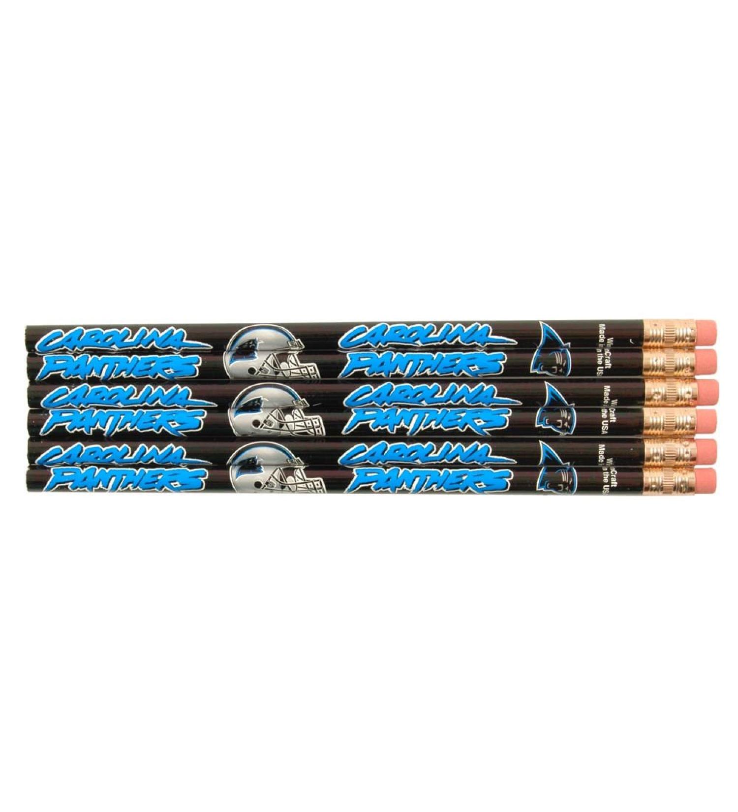 NFL Carolina Panthers 15508012 Pencil (6 Pack)