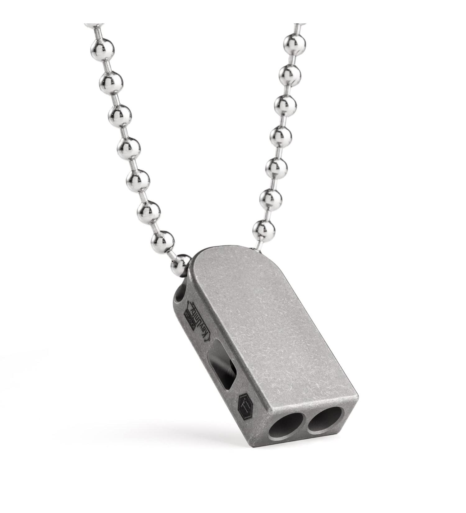 KeyUnity Titanium Emergency Whistle - EDC Loud Signal Whistle for Outdoor Camping Hiking & Training | International Shipping Available - Buy Online on GoSupps.com