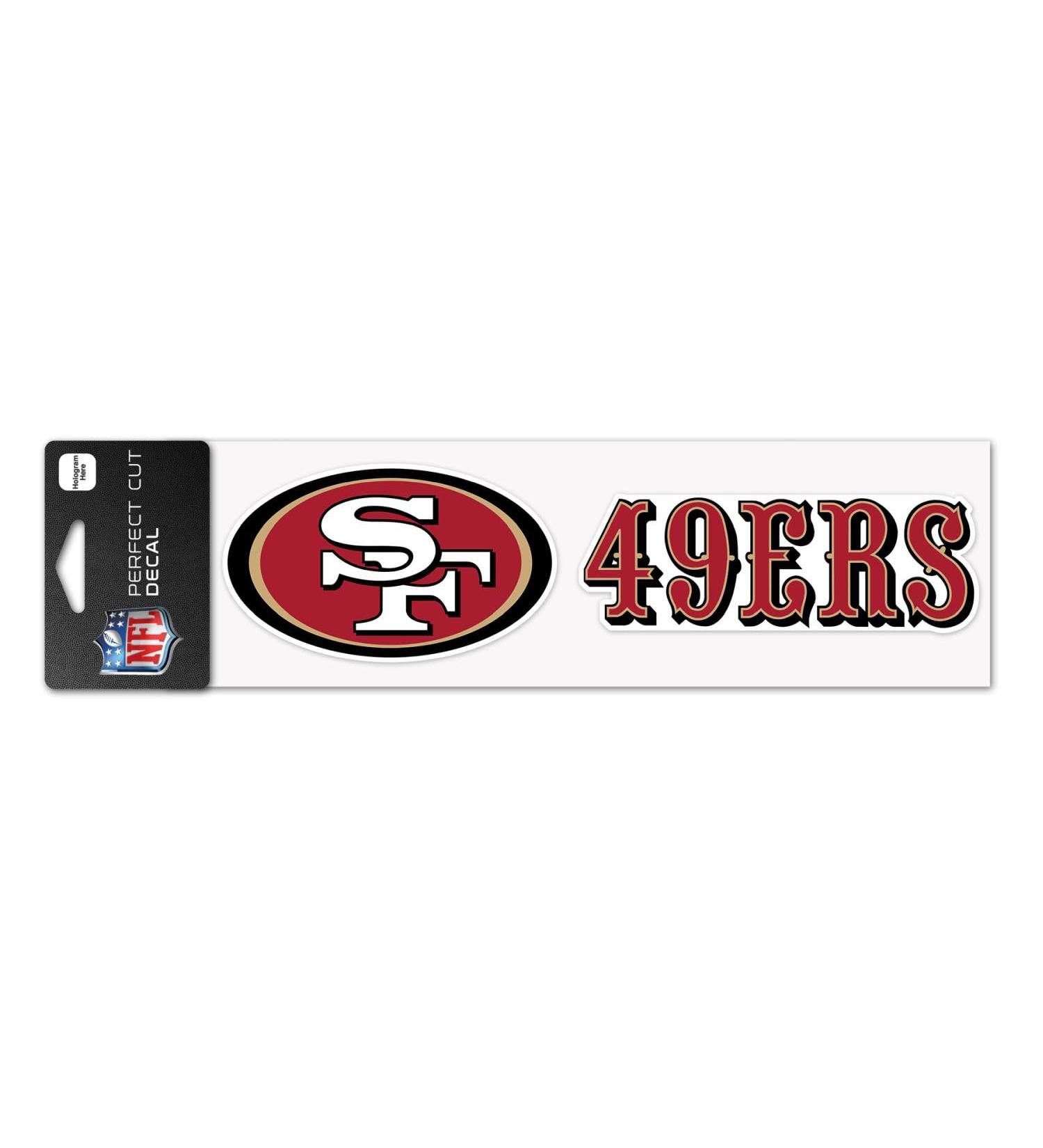 WinCraft NFL San Francisco 49ers WCR49141014 Perfect Cut Sticker 3" x 10"