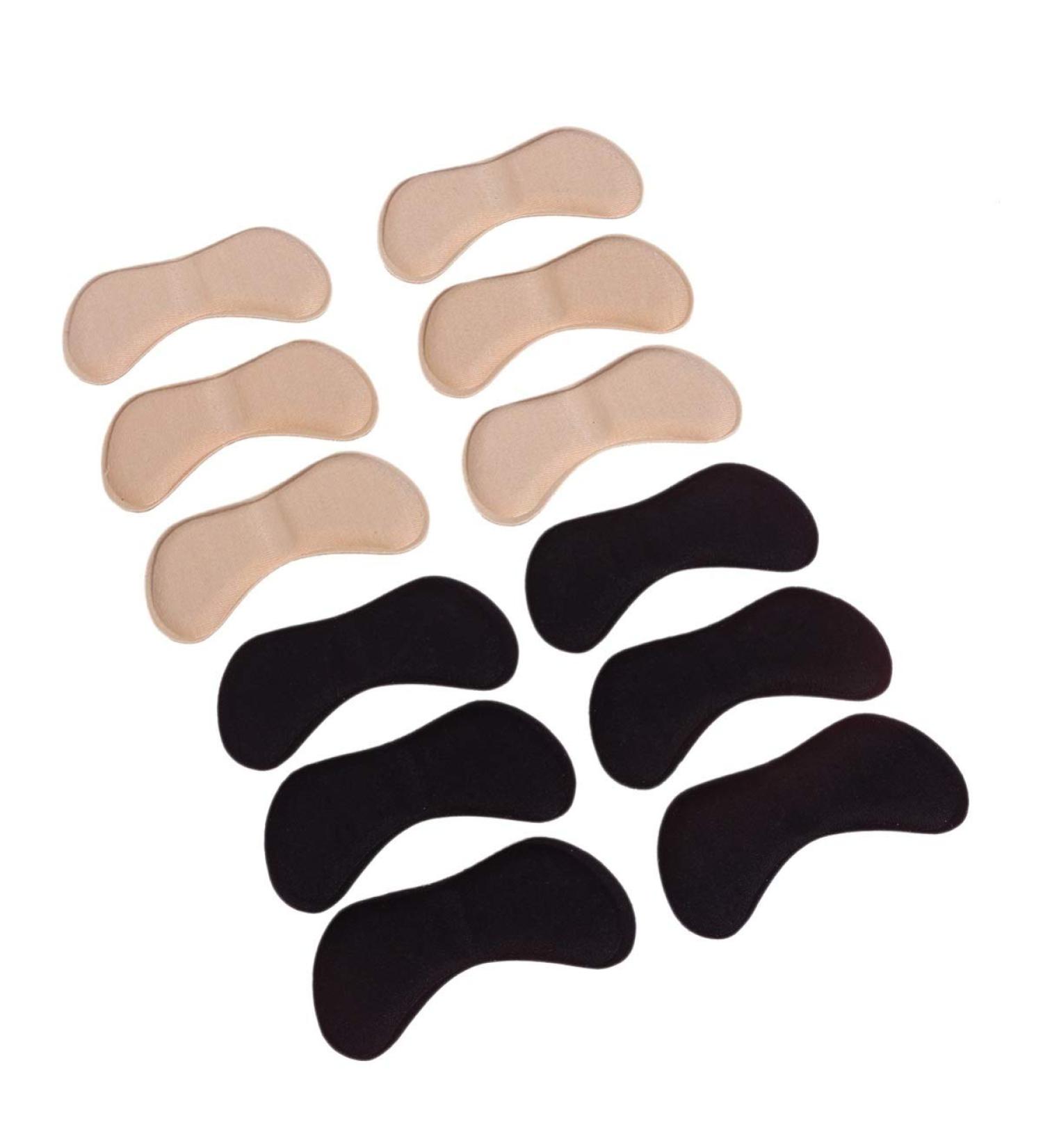 ROSENICE 6 Pairs Heel Pads Sponge Self-Adhesive for Shoes High Heels