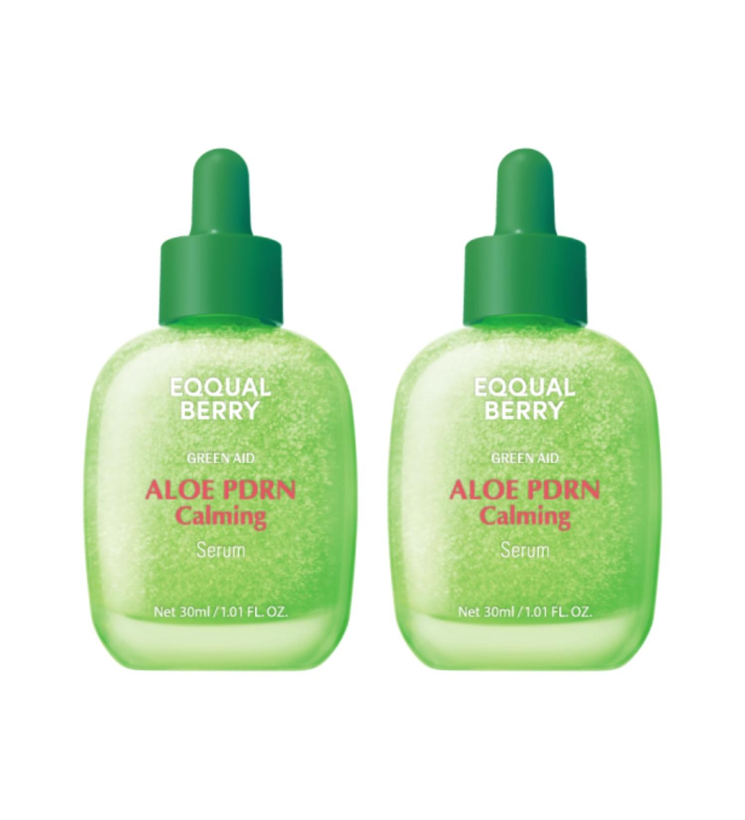 EQQUALBERRY Aloe PDRN Calming Smoothie Serum Soothing Korean Skin Care for Sensitive Skin Cica & Aloe for Repair Hydrating & Radiant Glow Non-Comedogenic (1.01oz / 30ml) Pack of 2 - Buy Online on GoSupps.com