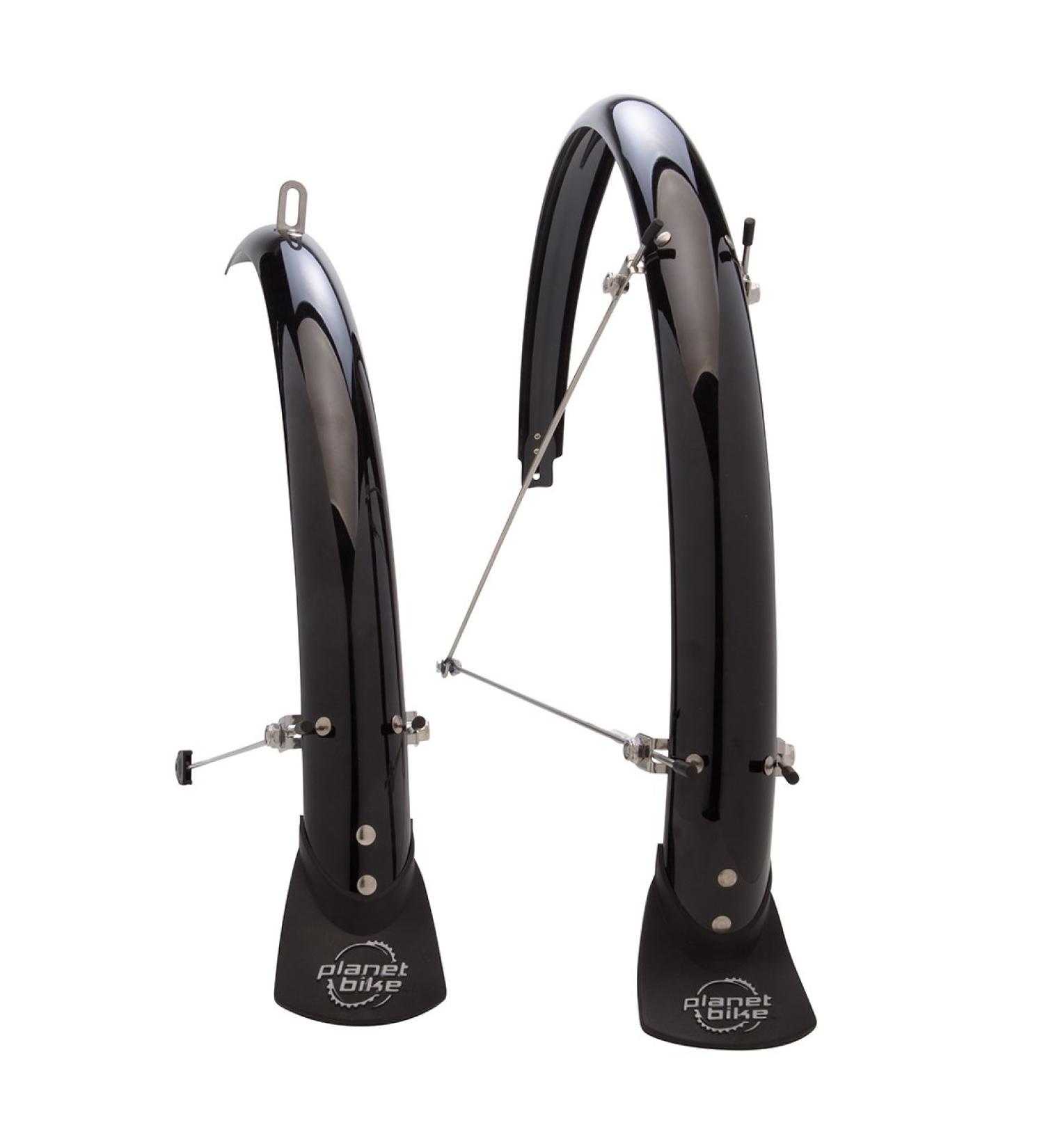 Planet Bike Hardcore Hybrid Fenders - Black | Durable and Stylish Fender Set - Buy Online on GoSupps.com