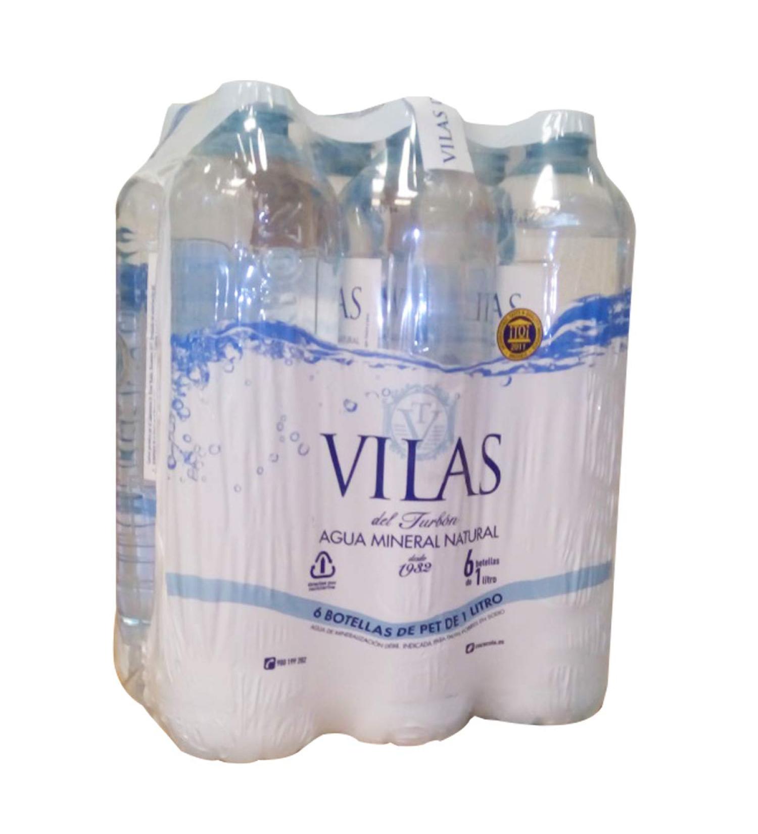 Vilas del Turbón Mineral water Pack of 6 bottles 1 L