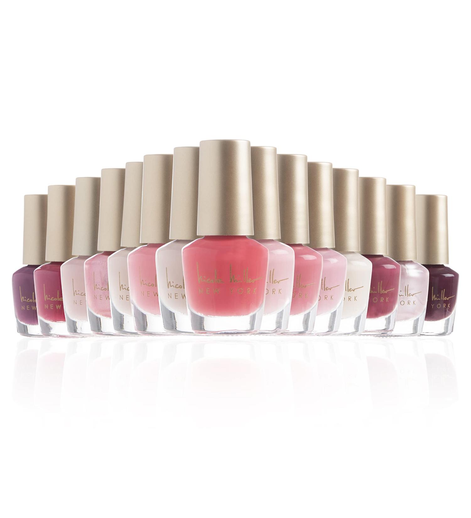 Nicole Miller 15 Pc Nail Polish Set - Pinks and Nudes Collection - Buy Online on GoSupps.com