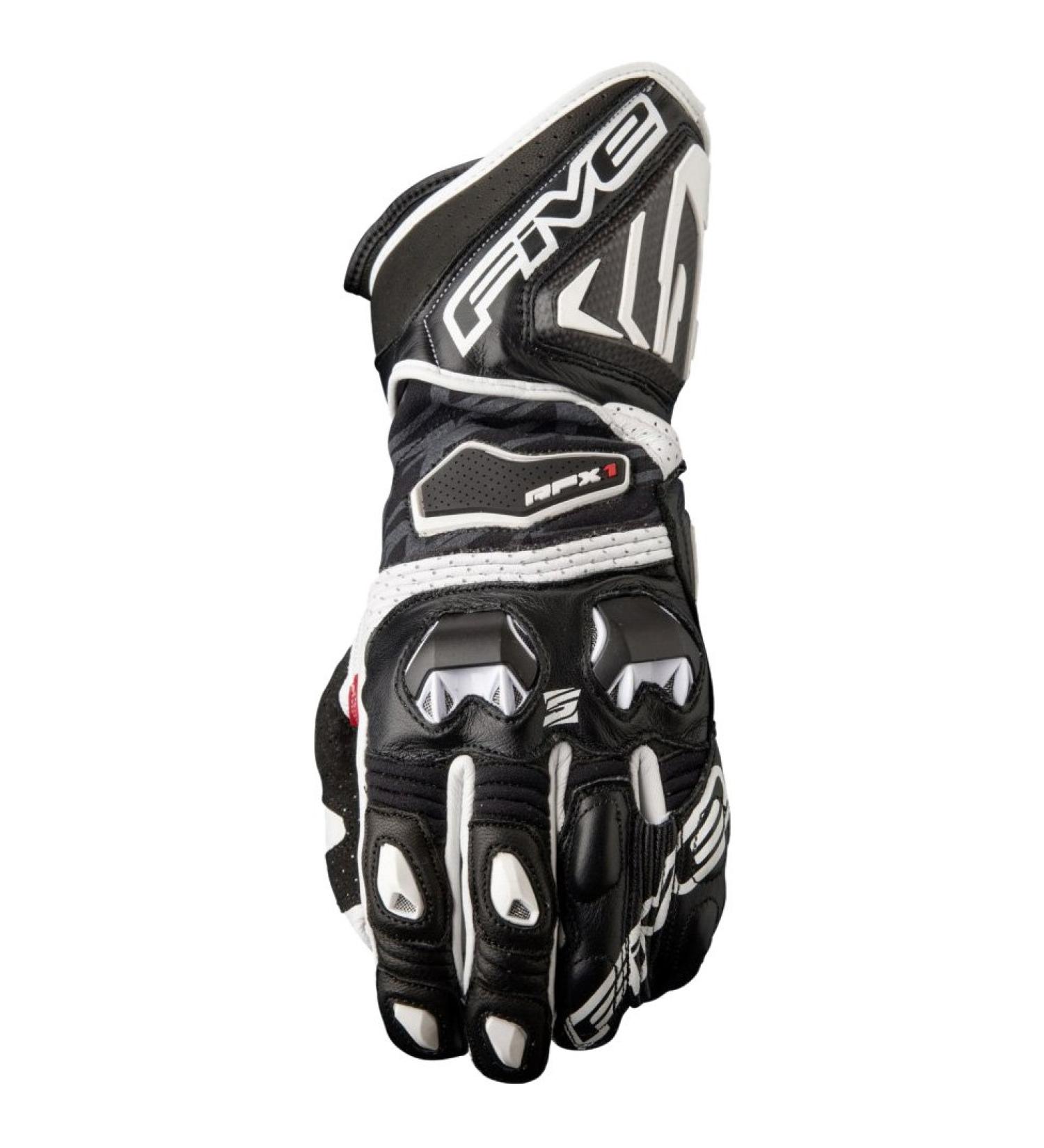 Buy Five RFX1 Gloves Black/White XL | Premium Racing Gloves for All Conditions | Free International Shipping - Buy Online on GoSupps.com