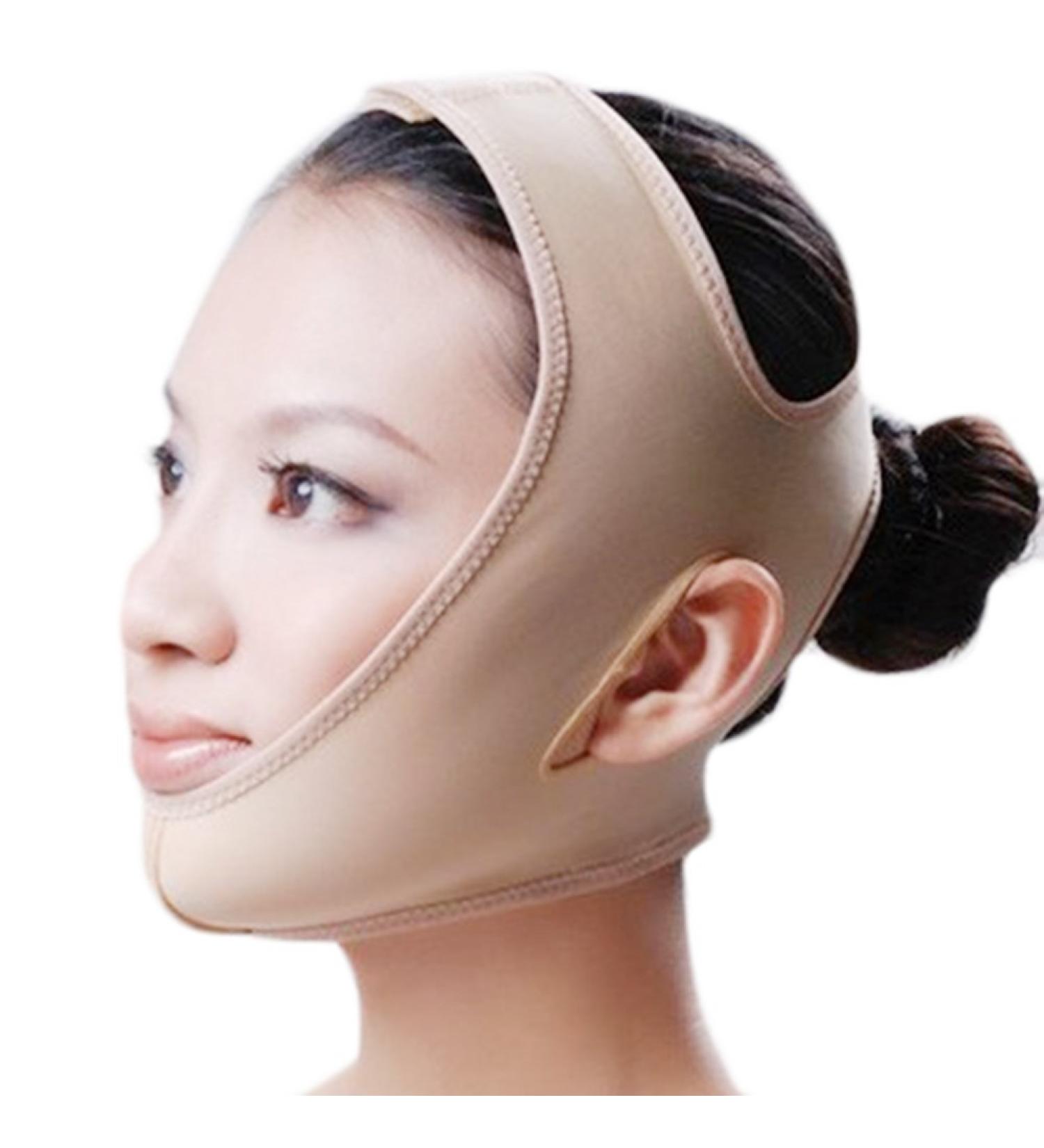 V Face Mask Slim Bandage - Skin Care Lifting & Double Chin Reduction Belt XL | International Shipping - Buy Online on GoSupps.com