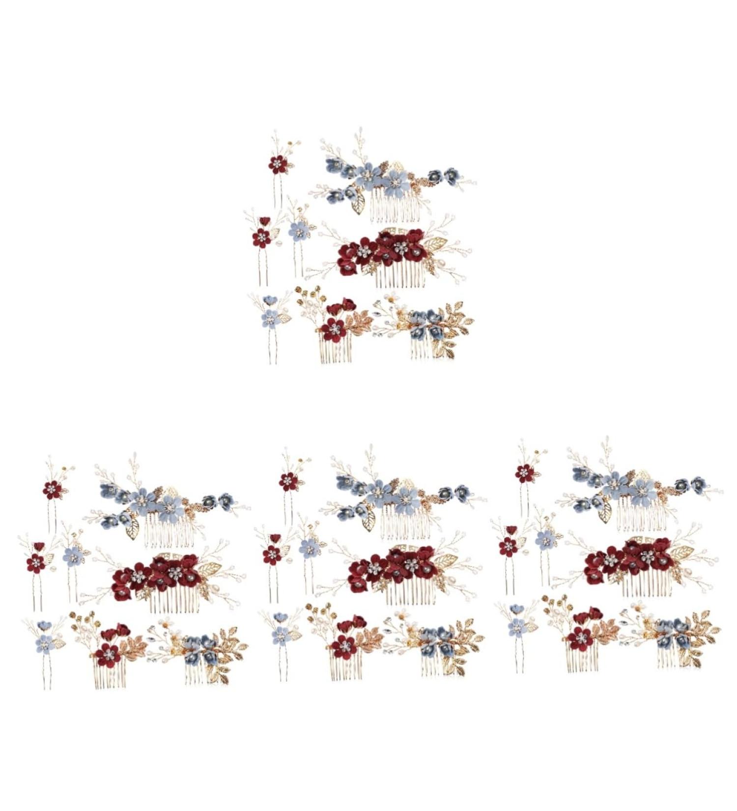 FRCOLOR 8 Sets Bridal Headwear Wedding Hair Comb Bridal Headpiece Rhinestones Hair Combs Pearl Hair Comb Wedding Bridal Tiaras Pearls Hair Combs Hair Pin Accessories The Flowers Bridesmaid - Buy Online on GoSupps.com