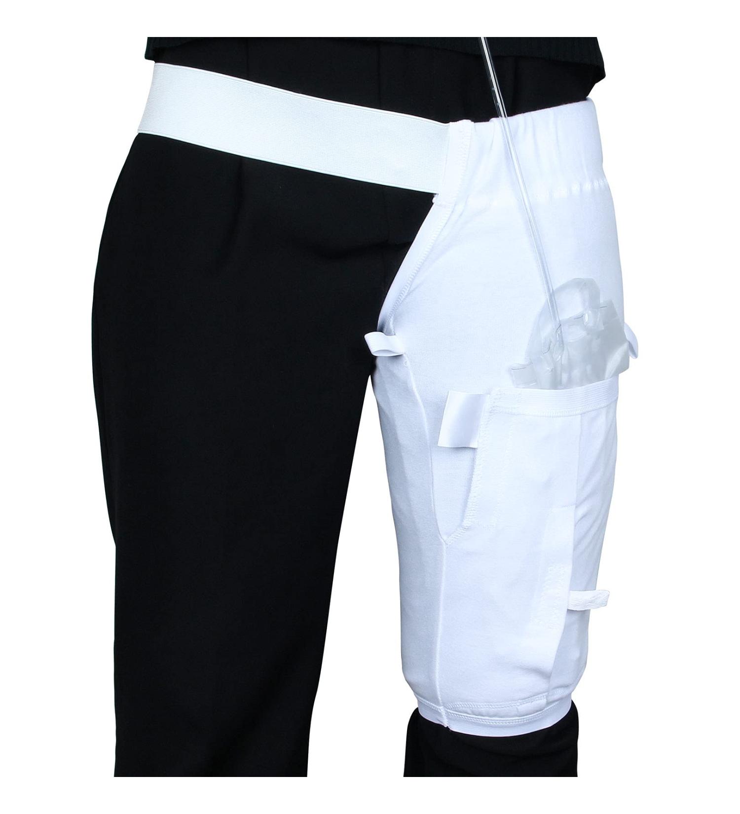 Buy X-Large Catheter Leg Bag Holder - Durable & Washable Urine Bag Sleeve with Waist Belt for Incontinence - International Shipping Available - Buy Online on GoSupps.com