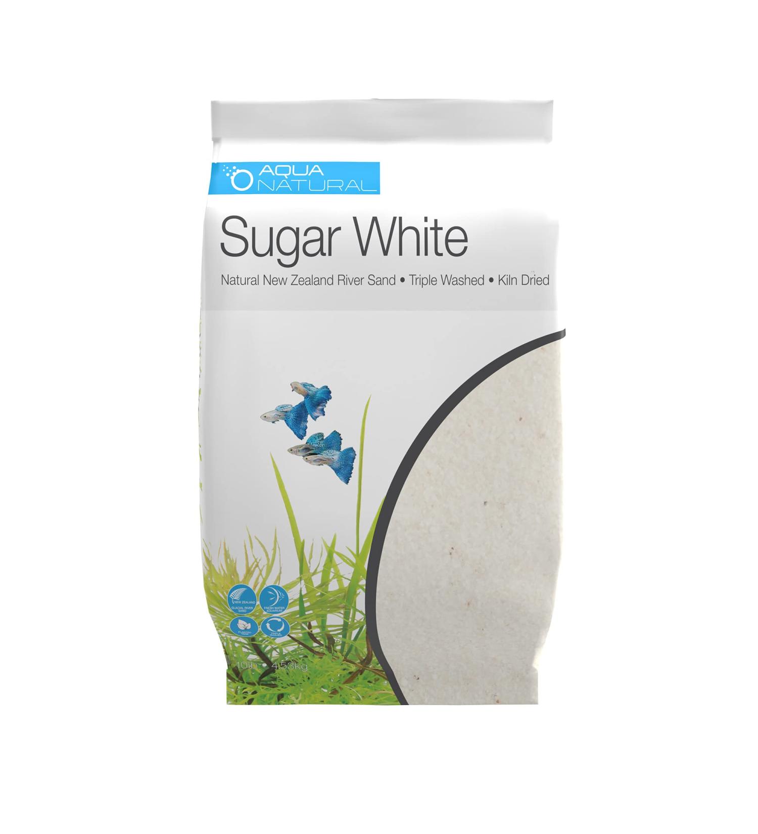 AquaNatural Sugar White Sand 10lb Substrate for aquascaping  Aquariums  vivariums and terrariums - Buy Online on GoSupps.com