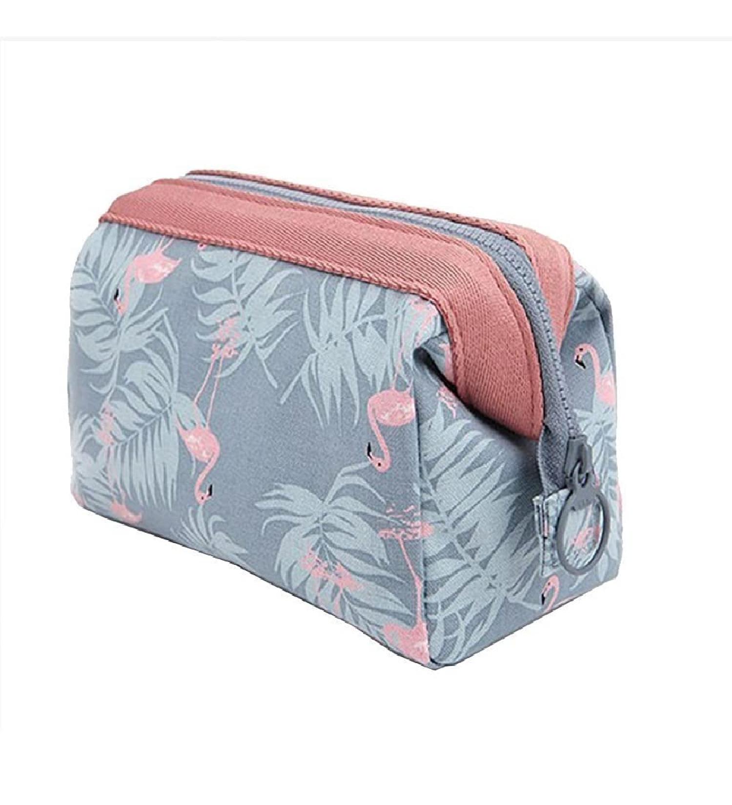 OFKPO Travel Multifunctional Cosmetic Bag | Portable Makeup Bag with Zipper for Women - Light Blue - Buy Online on GoSupps.com